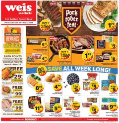 Preview of Weis weekly ads valid from 30.10.2025