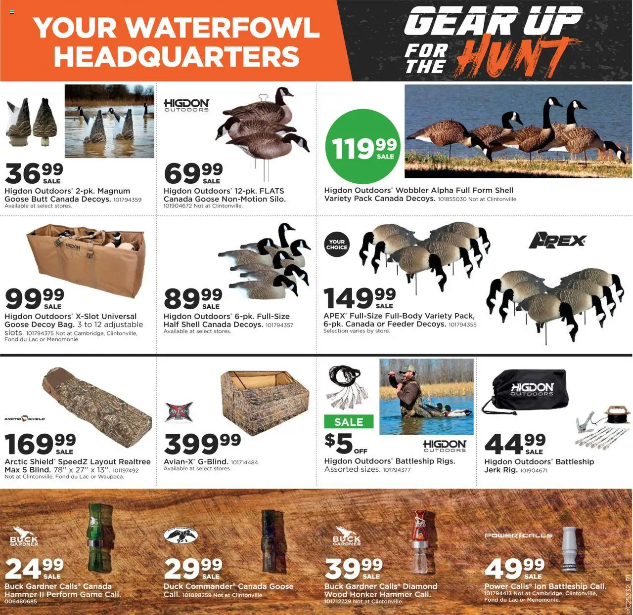 Mills Fleet Farm Gear Up For the Hunt - valid from 14.08.2025 | Page: 5 | Products: Hammer, Game, Waterfowl