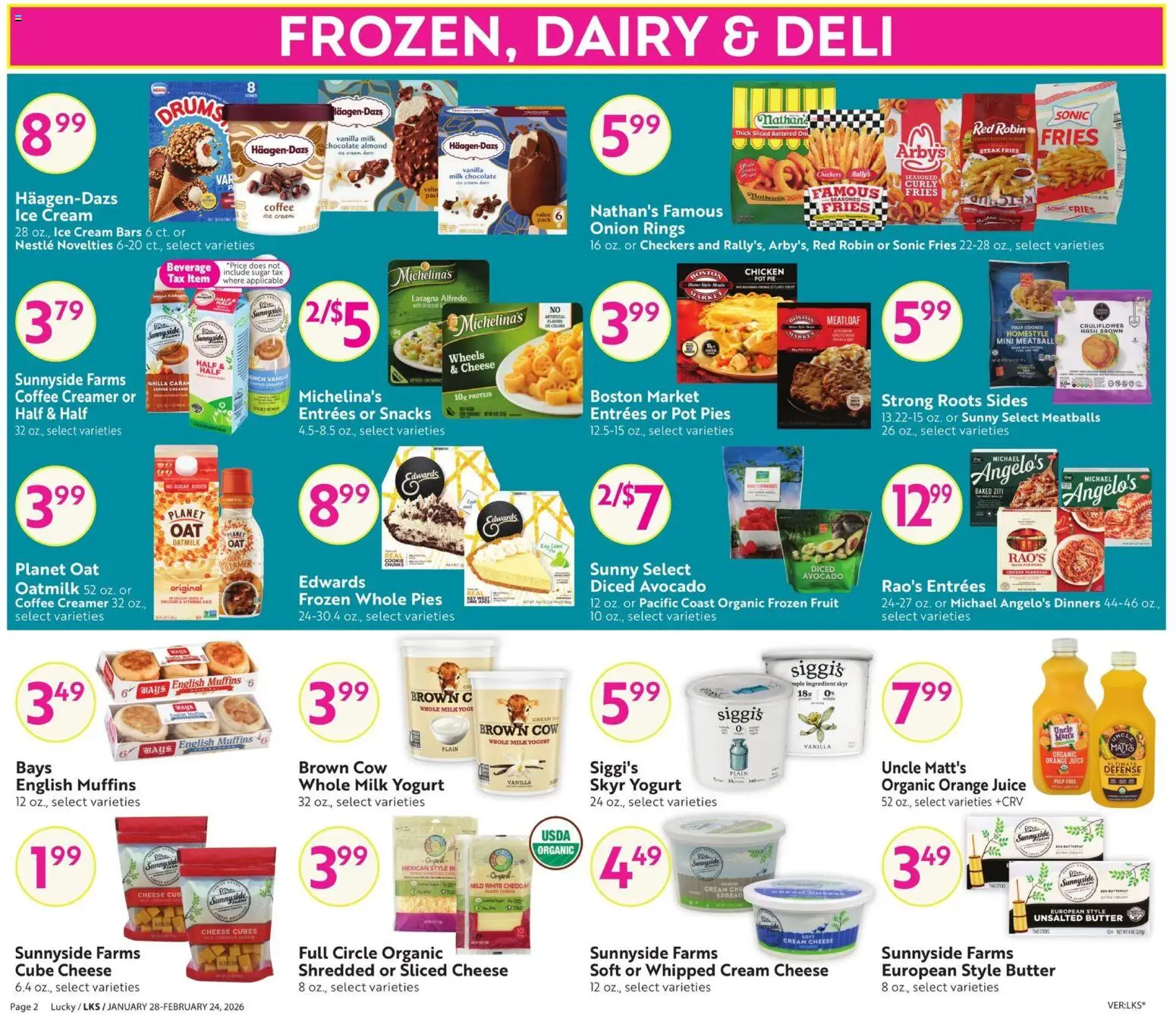 Lucky Supermarkets Big Book of Savings - valid from 28.01.2026 | Page: 2 | Products: Butter, Coffee, Chocolate, Sugar