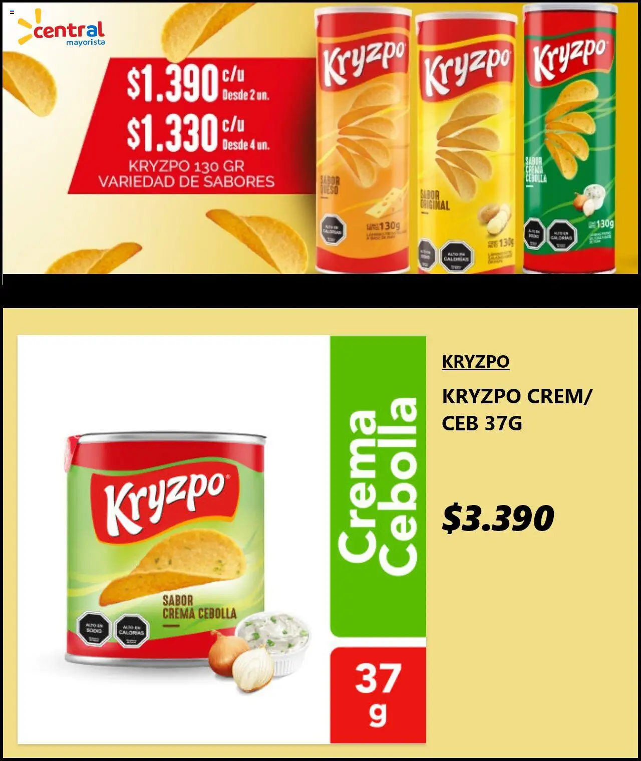 Central Mayorista ofertas  │ válido desde el 22.09.2025 | Página: 7 | Productos: Cebolla, Crema