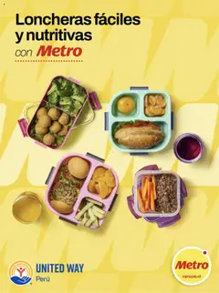 Vista previa de folleto Metro - Loncheras fáciles de la Metro válido desde 01.08.2025