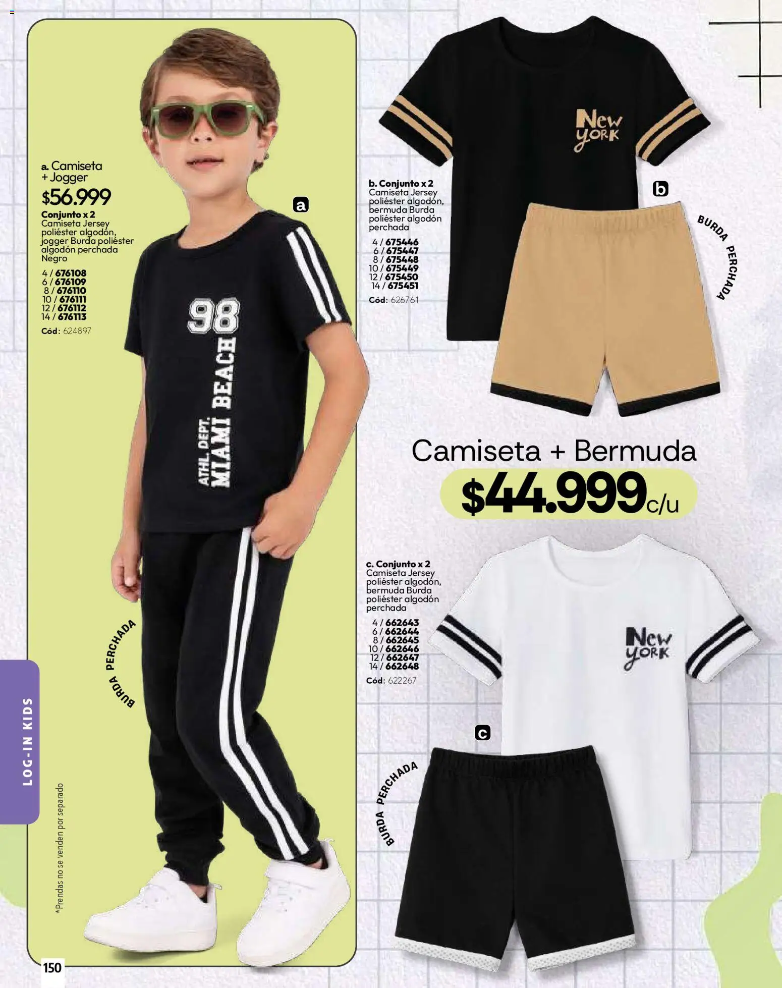 Carmel revista - valida desde el 01.03.2026 | Página: 150 | Productos: Algodón, Bermuda, Camiseta, Conjunto