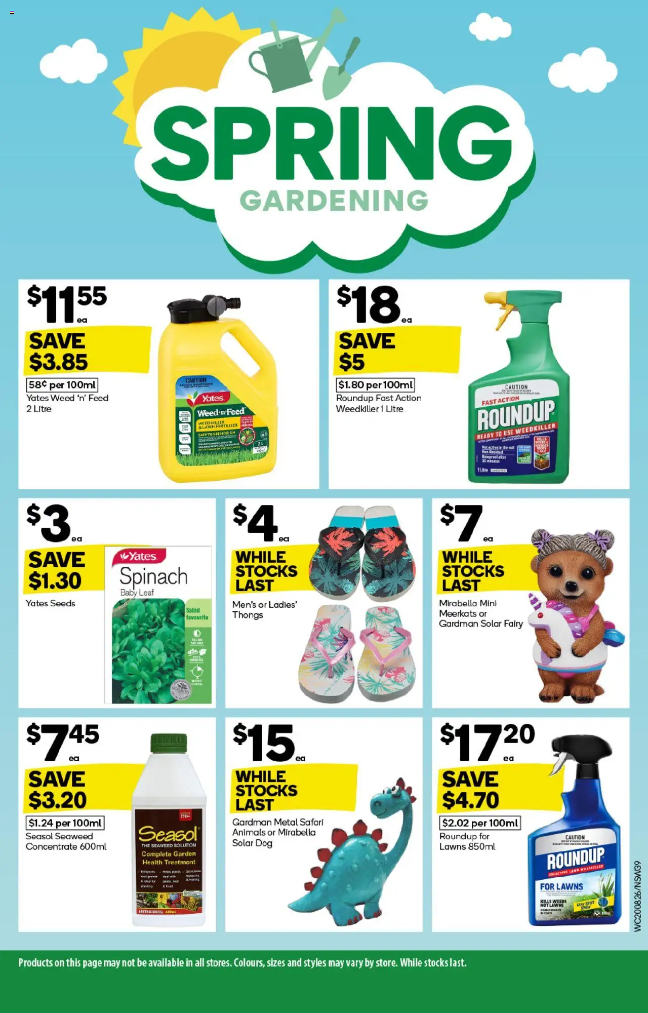 Woolworths catalogue - valid from 20.08.2025 | Page: 39 | Products: Salad, Seeds, Thongs, Treatment