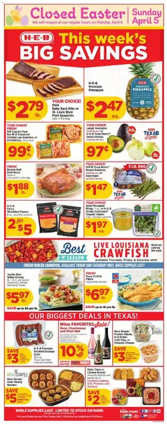 Preview of H-E-B weekly ads valid from 01.04.2026