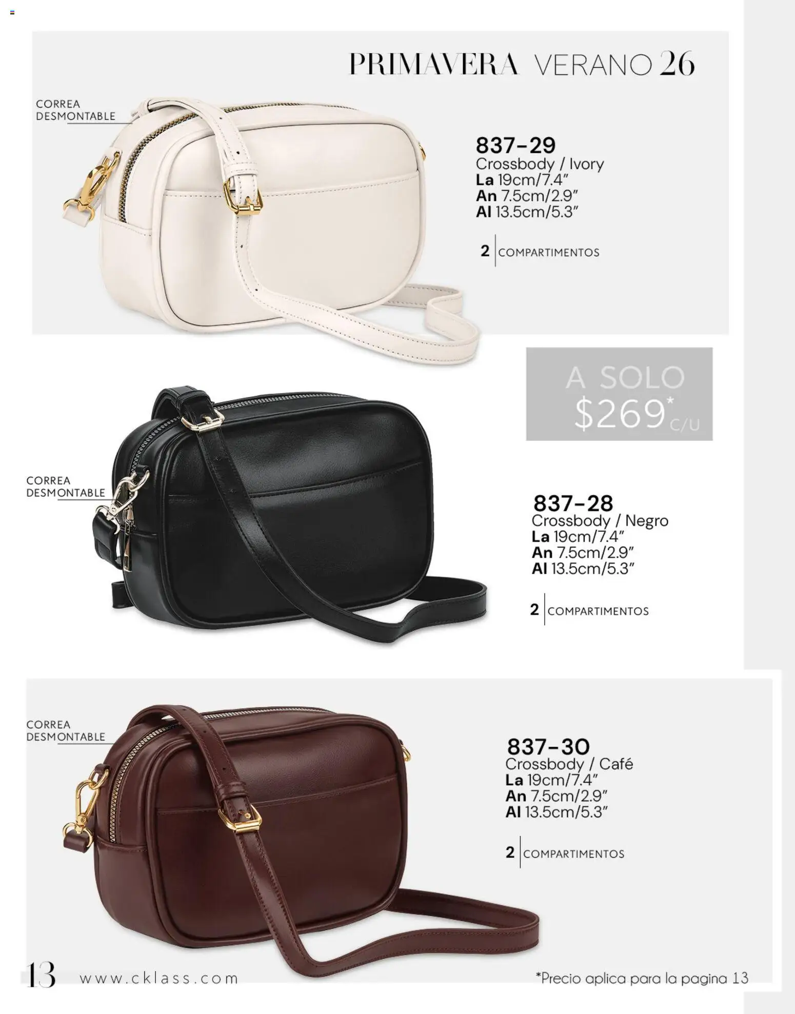 Nuevas ofertas de Cklass válidas en toda la República Mexicana desde el 02.01.2026. ¡Encuentra las mejores ofertas en Cklass catálogo Handbags! | Página: 14 | Productos: Café
