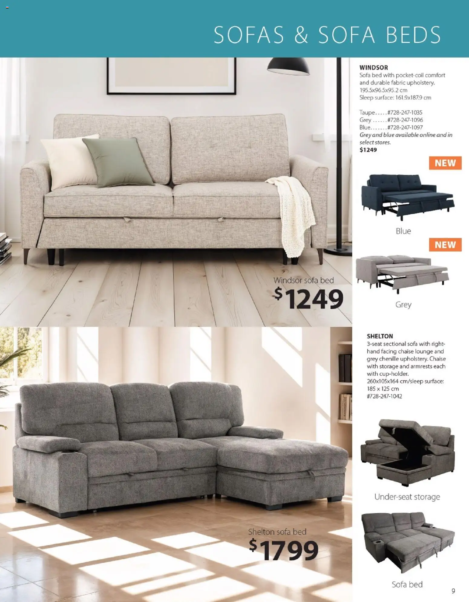 JYSK flyer valid from 01.01.2026 | Page: 9 | Products: Bed, Sofa