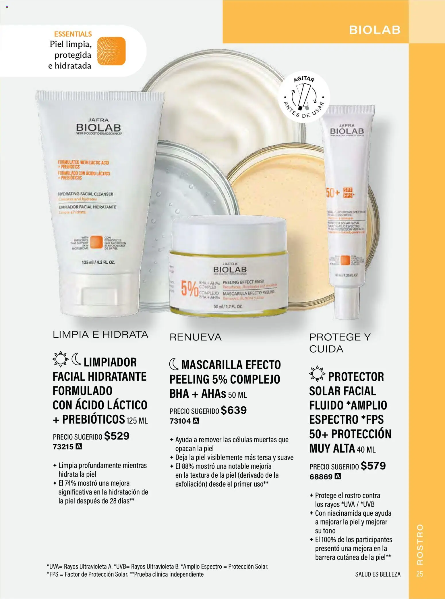 Nuevas ofertas de JAFRA válidas en toda la República Mexicana desde el 01.02.2026. ¡Encuentra las mejores ofertas en JAFRA catálogo Organizador de Ventas! | Página: 25 | Productos: Limpiador, Limpiador facial, Mascarilla, Peeling