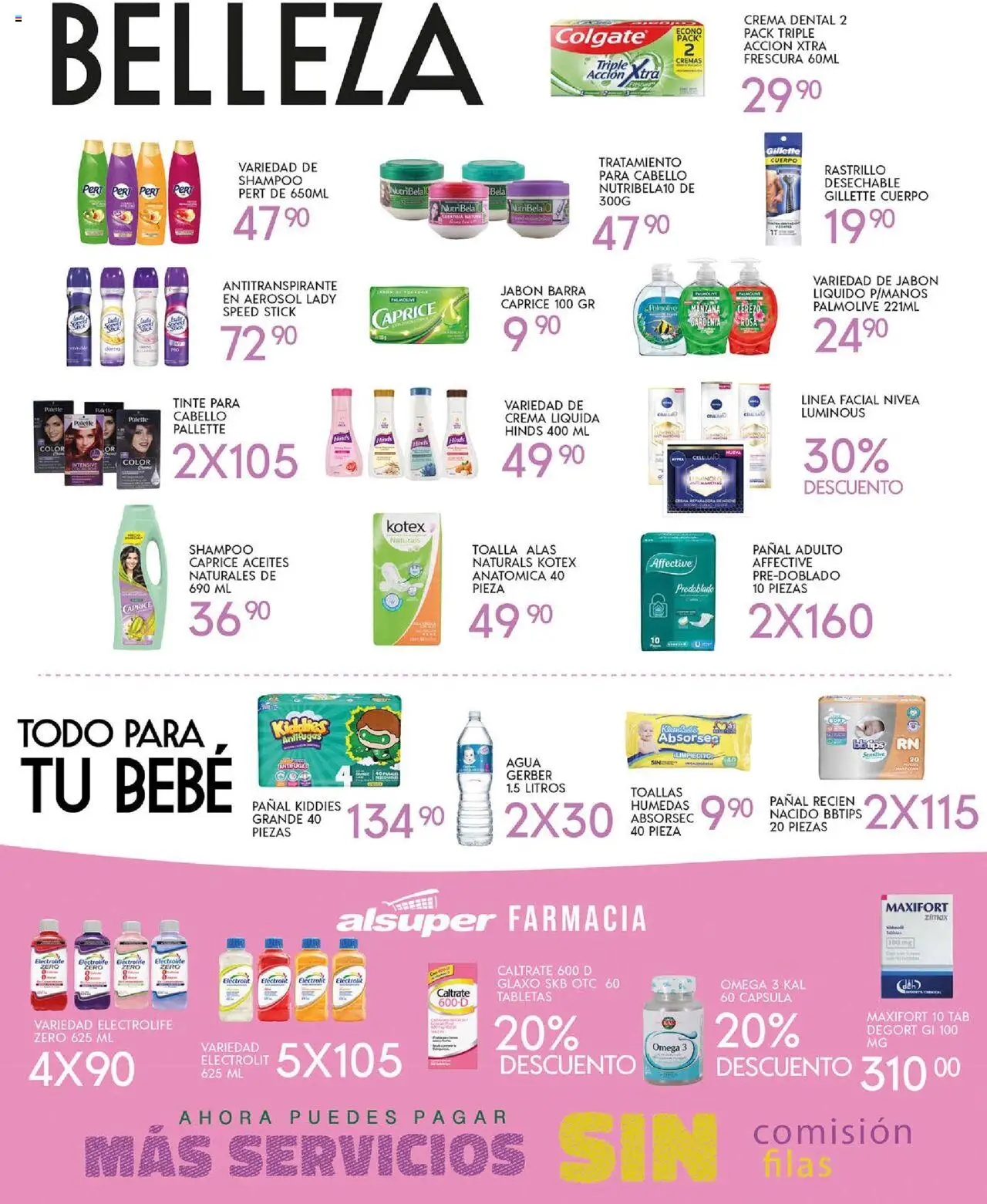 Nuevas ofertas de Alsuper válidas en toda la República Mexicana desde el 03.10.2025. ¡Encuentra las mejores ofertas en Alsuper - Folleto Chihuahua Estado! | Página: 4 | Productos: Rastrillo, Manzana, Toalla, Barra
