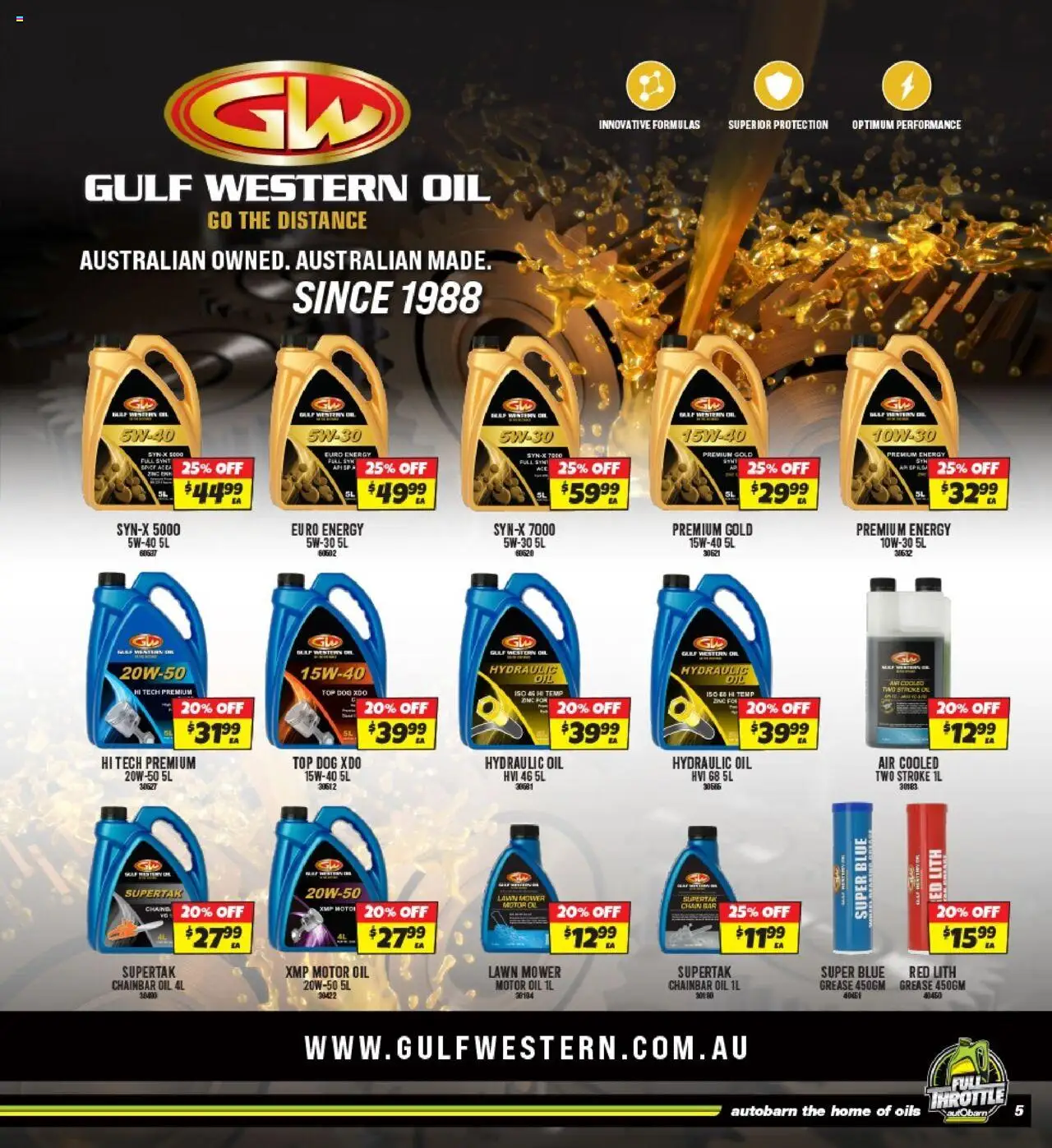 Autobarn catalogue - valid from 13.08.2025 | Page: 5 | Products: Lawn mower, Oil, Mower