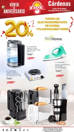 Nuevas ofertas de Del Sol y Woolworth válidas en toda la República Mexicana desde el 10.07.2025. ¡Encuentra las mejores ofertas en Del Sol y Woolworth catálogo Venta de Aniversario ! | Página: 8 | Productos: Tetera, Tetera eléctrica, Cocina, Parrilla