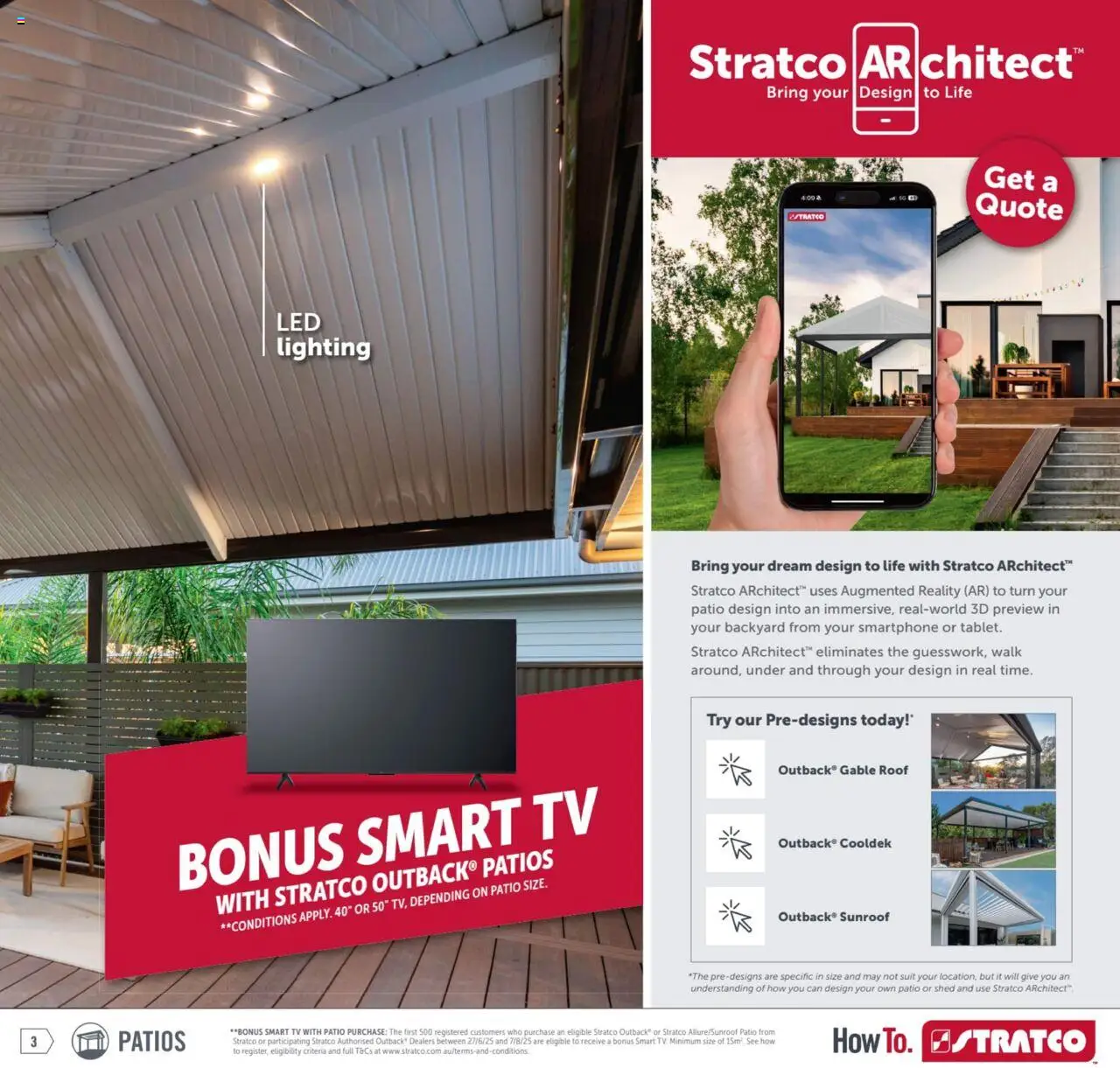 Stratco catalogue - valid from 27.06.2025 | Page: 3 | Products: Shed, Smartphone, Tv, Smart tv