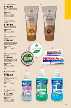 Vista previa de folleto Leonisa - Catálogo de la Leonisa válido desde 26.12.2025 | Página: 7 | Productos: Crema de manos, Enjuague bucal, Crema, Lechuga