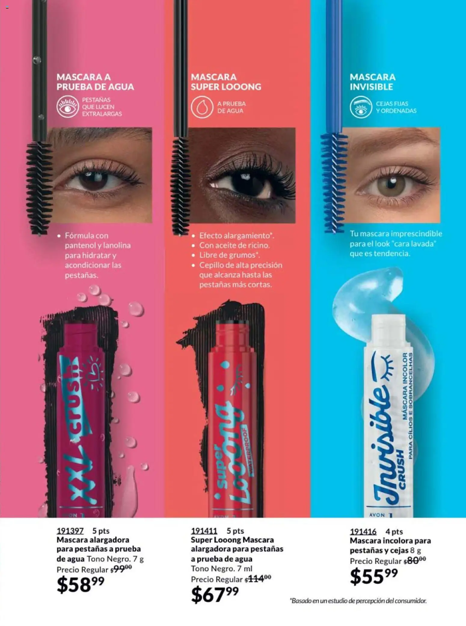 Nuevas ofertas de AVON válidas en toda la República Mexicana desde el 13.03.2026. ¡Encuentra las mejores ofertas en AVON campaña 5 2026! | Página: 59 | Productos: Cepillo, Máscara, Agua, Aceite