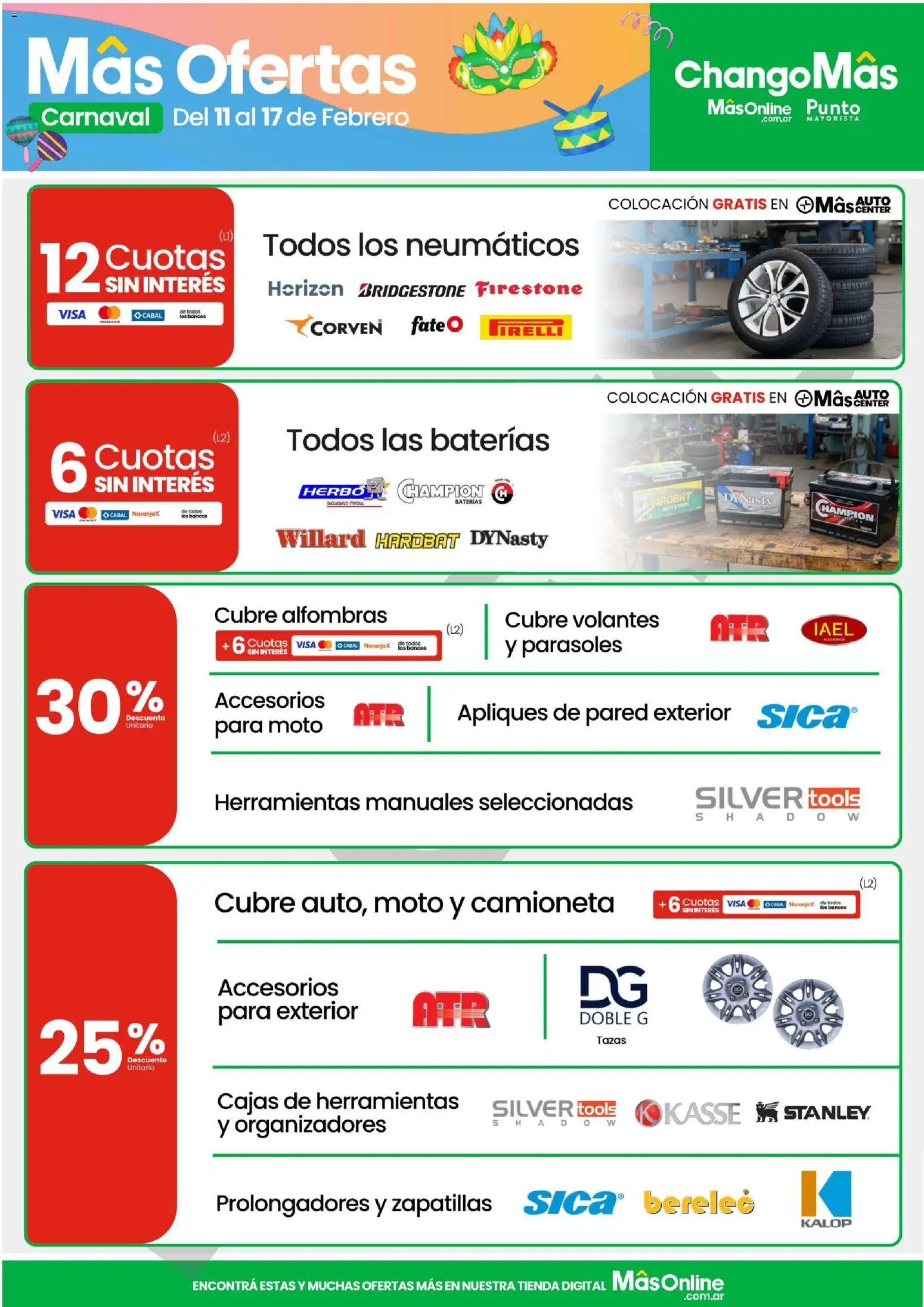 Changomas ofertas │ válido desde el 11.02.2026 | Página: 17 | Productos: Neumáticos, Zapatillas