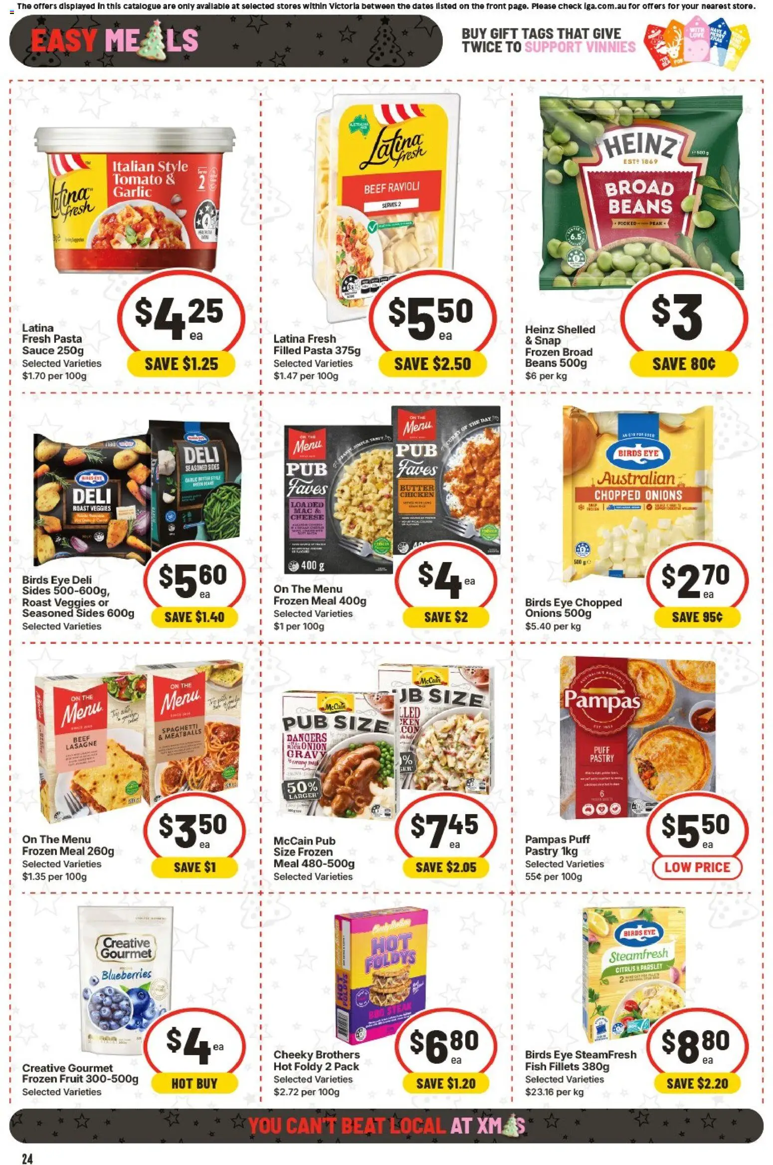 IGA catalogue - valid from 26.11.2025 | Page: 24 | Products: Pastry, Onions, Blueberries, Parsley