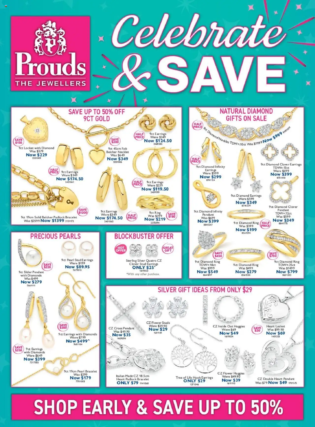 Prouds The Jewellers catalogue - valid from 13.10.2025 | Page: 1 | Products: Bracelet, Diamond, Earrings, Pendant