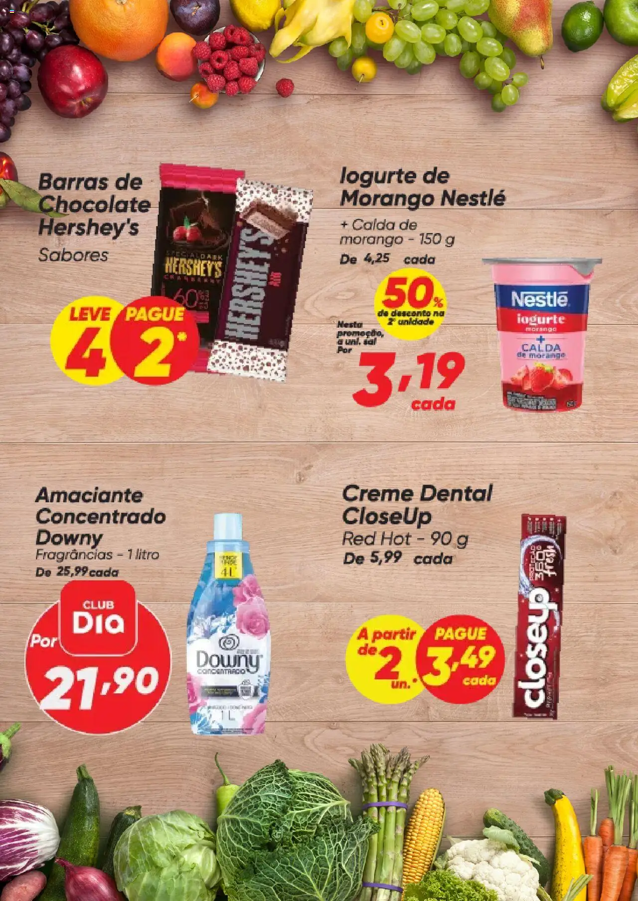 Dia Folheto - válido de 07.08.2025 | Página: 3 | Produtos: Iogurte, Chocolate, Sal, Creme dental
