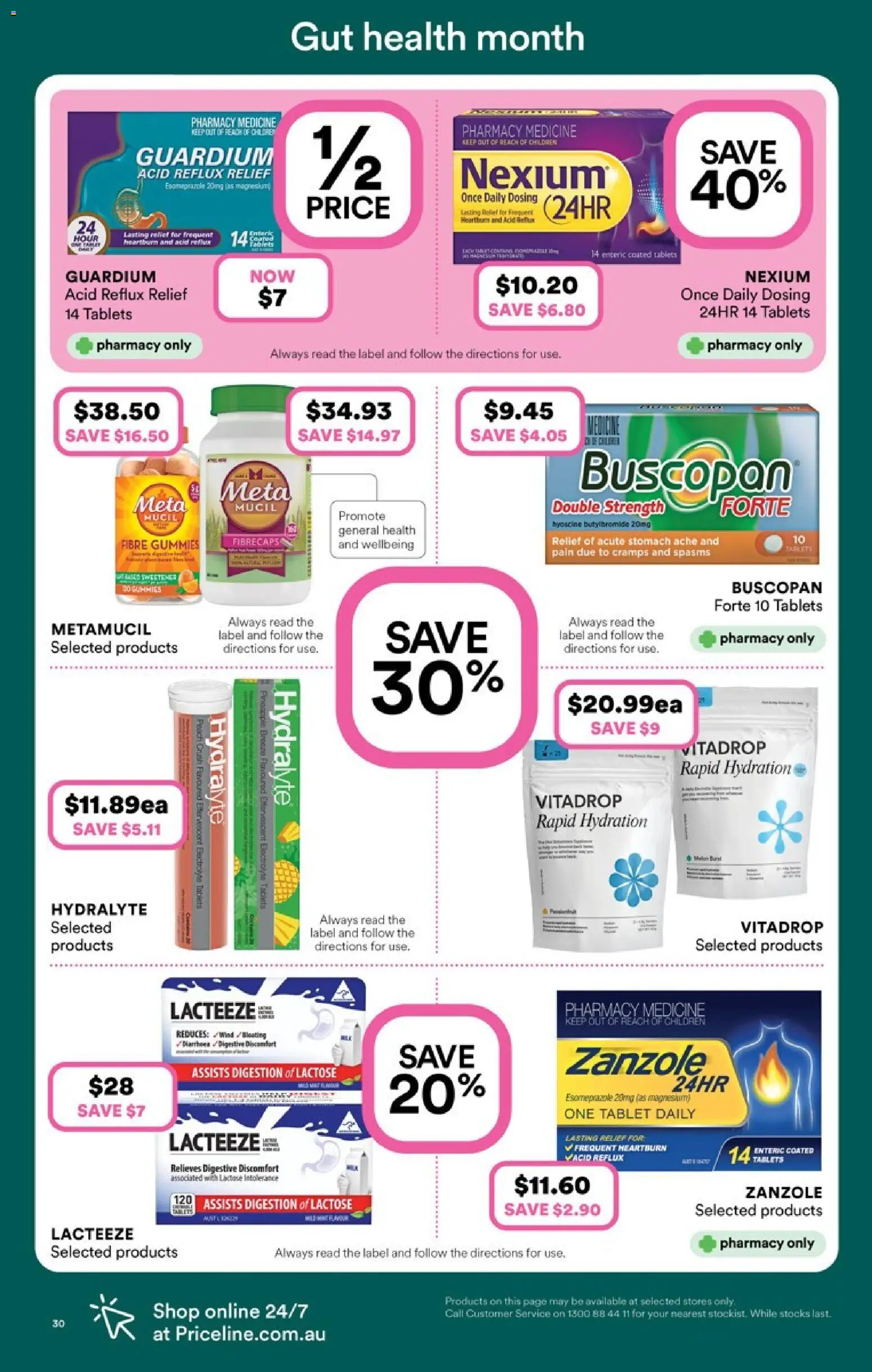 Priceline Pharmacy catalogue - valid from 19.02.2026 | Page: 30 | Products: Pineapple, Peach, Tablet, Tablets