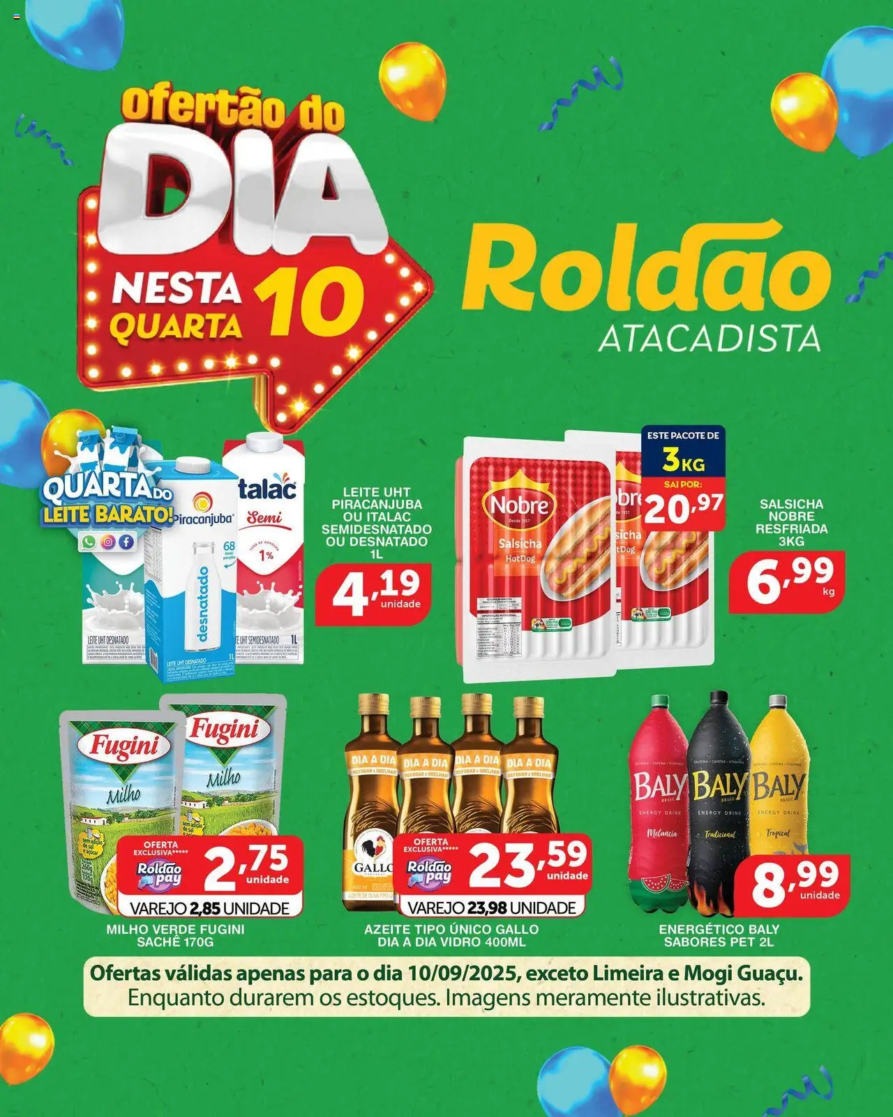 Roldão Folheto - válido de 10.09.2025 | Página: 1 | Produtos: Melancia, Energético, Milho verde, Salsicha