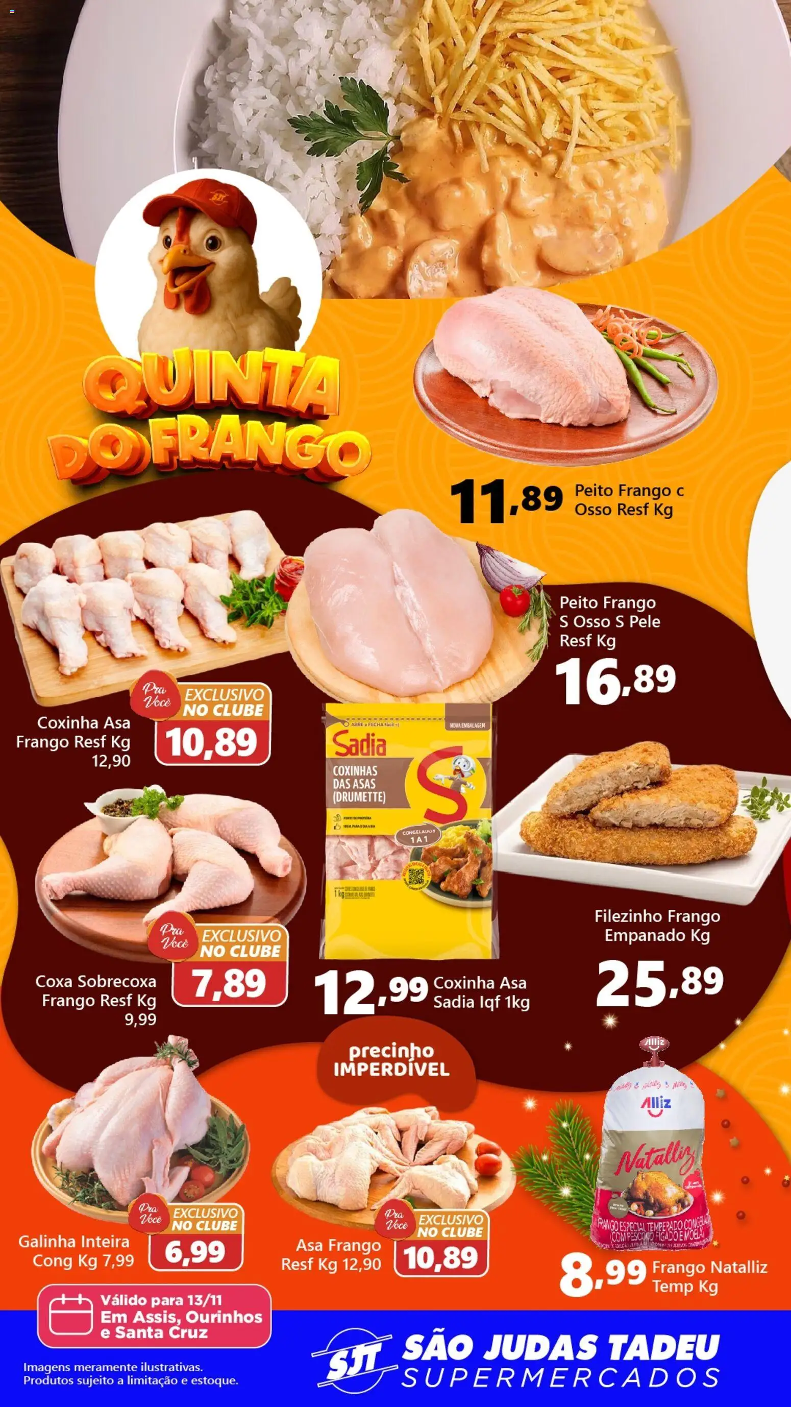 São Judas Tadeu Folheto - válido de 13.11.2025 | Página: 1 | Produtos: Moela, Frango