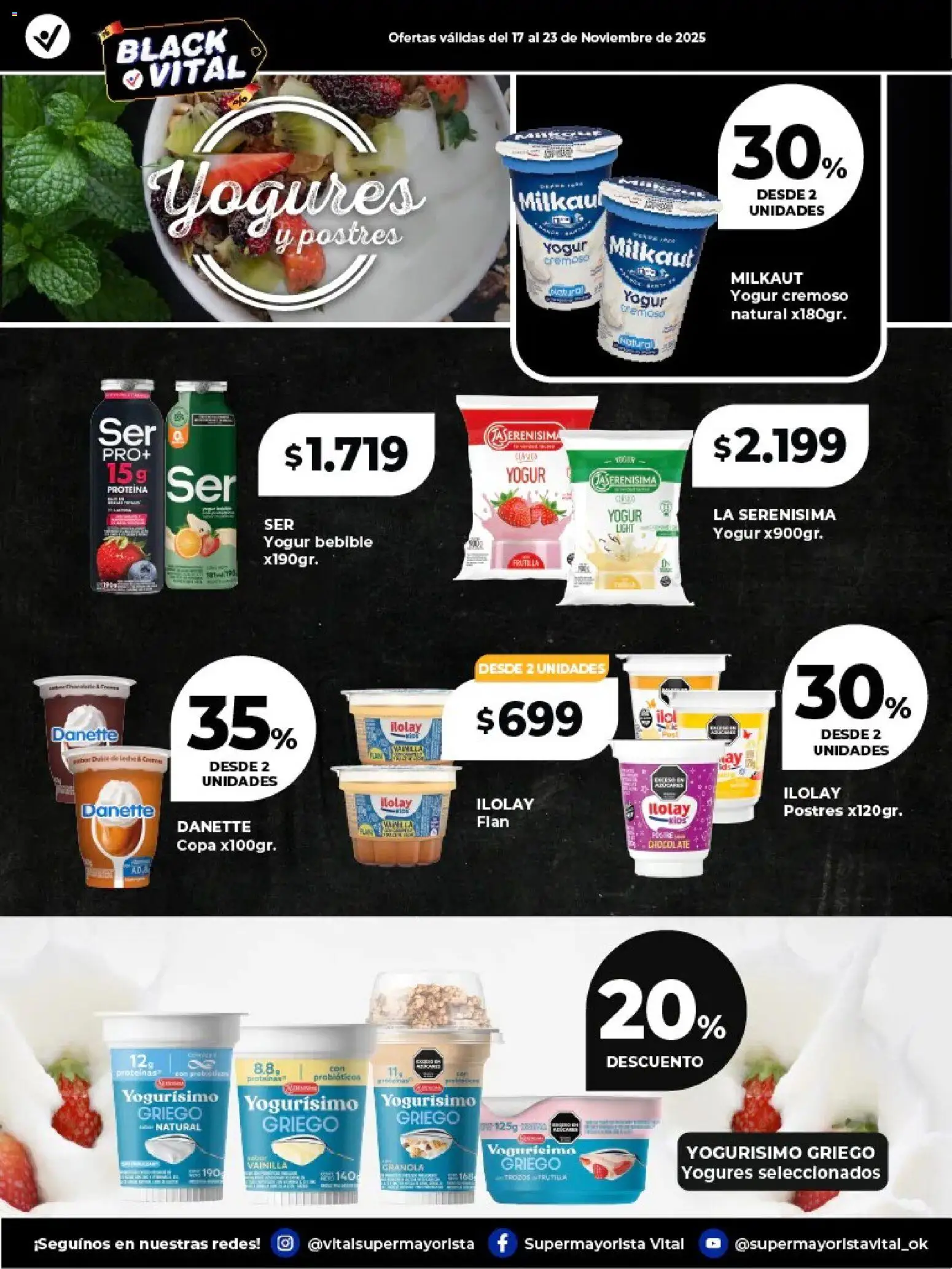 Vital - Especial de frescos - Posadas │ válido desde el 17.11.2025 | Página: 5 | Productos: Frutilla, Yogur, Chocolate