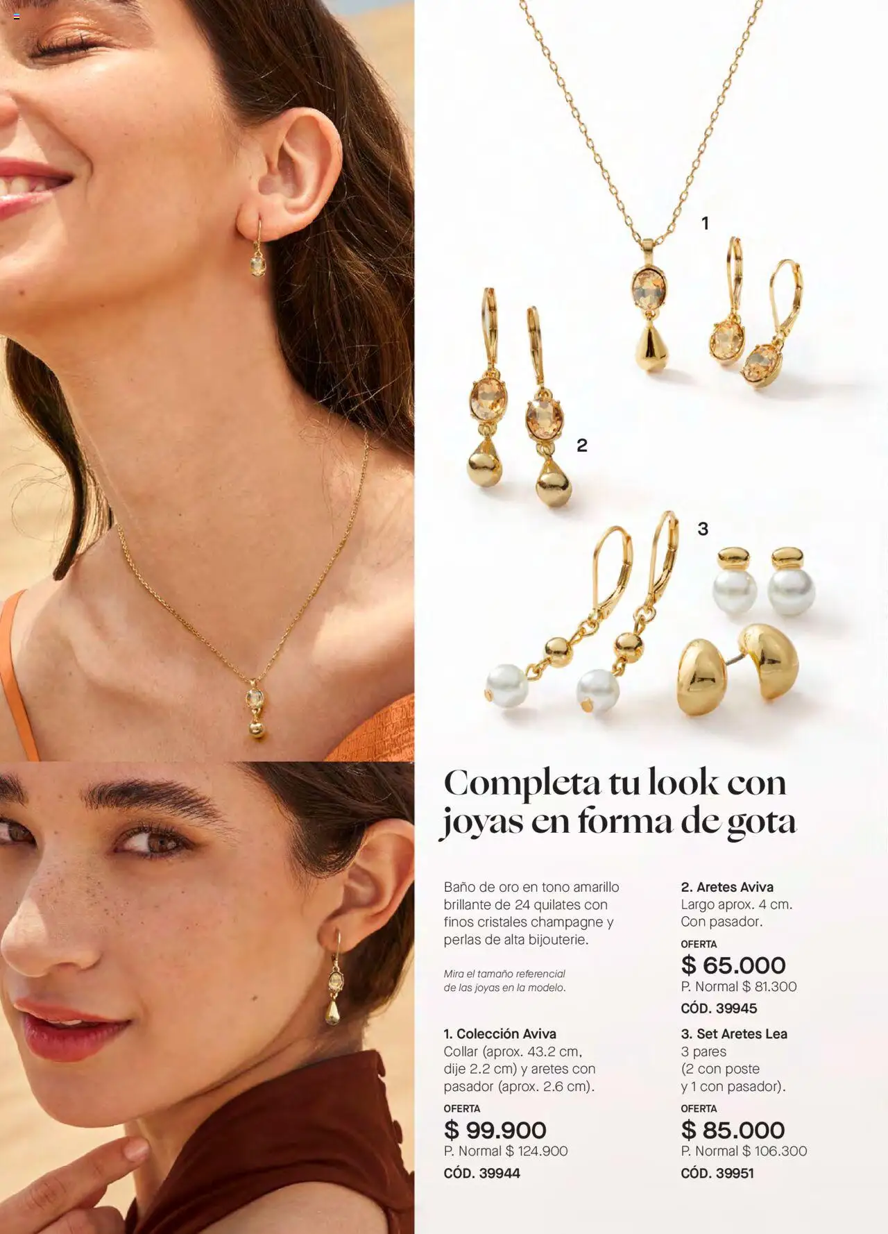 Yanbal revista - valida desde el 24.05.2025 | Página: 112 | Productos: Aretes, Baño, Collar, Dije
