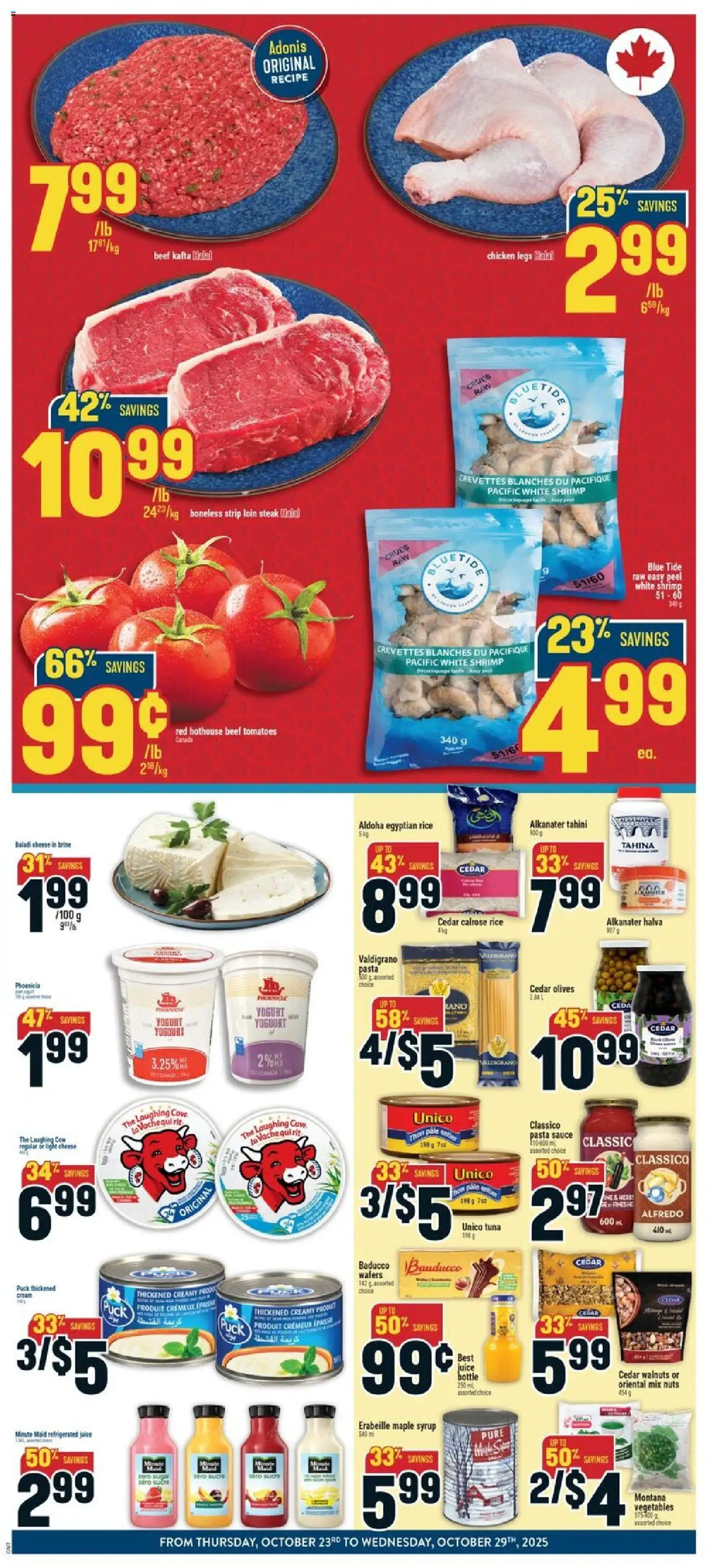 Adonis flyer valid from 23.10.2025 | Page: 2 | Products: Nuts, Cheese, Juice, Chicken