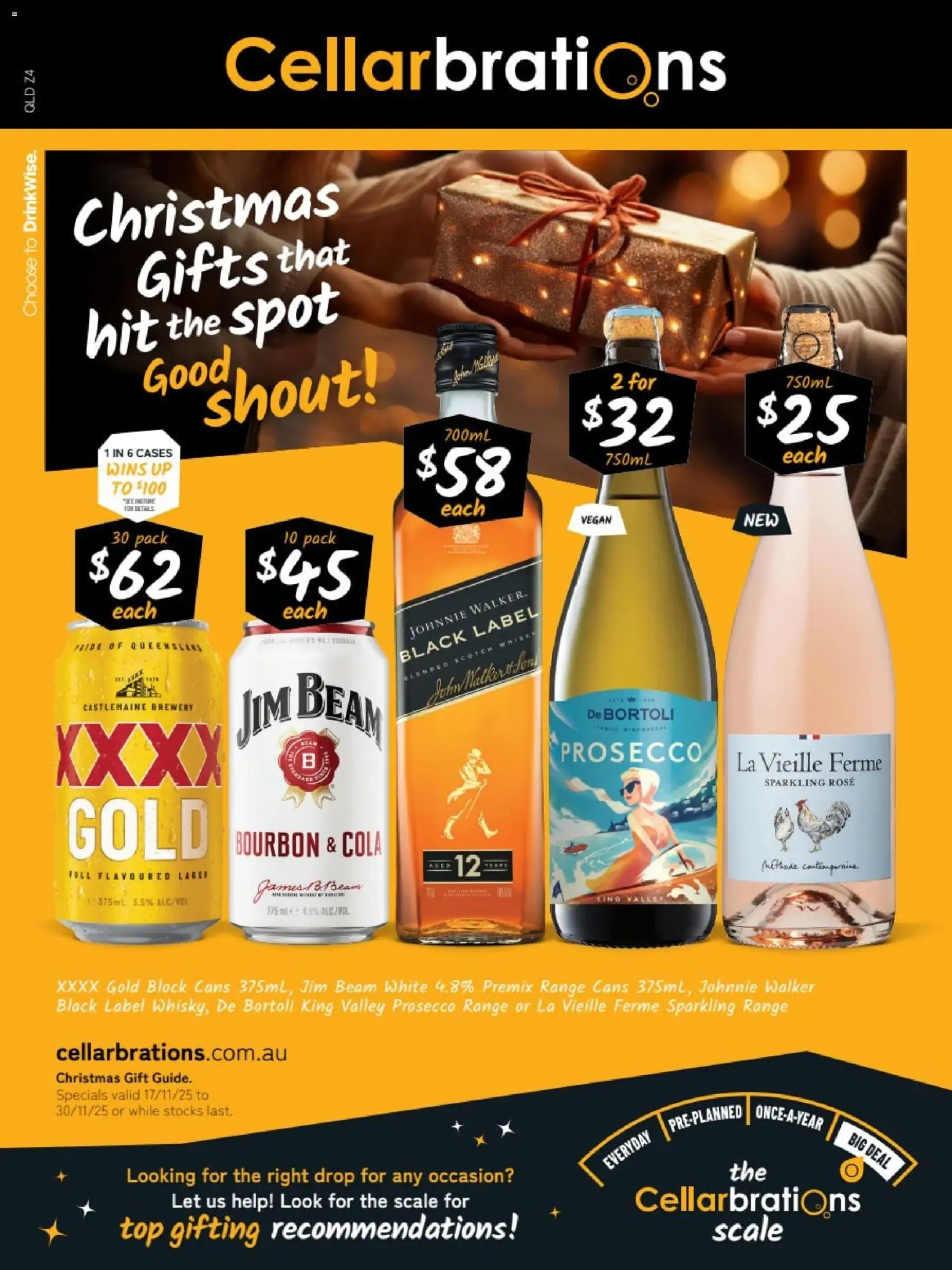 Cellarbrations catalogue - valid from 17.11.2025 | Page: 1 | Products: Bourbon, Scale