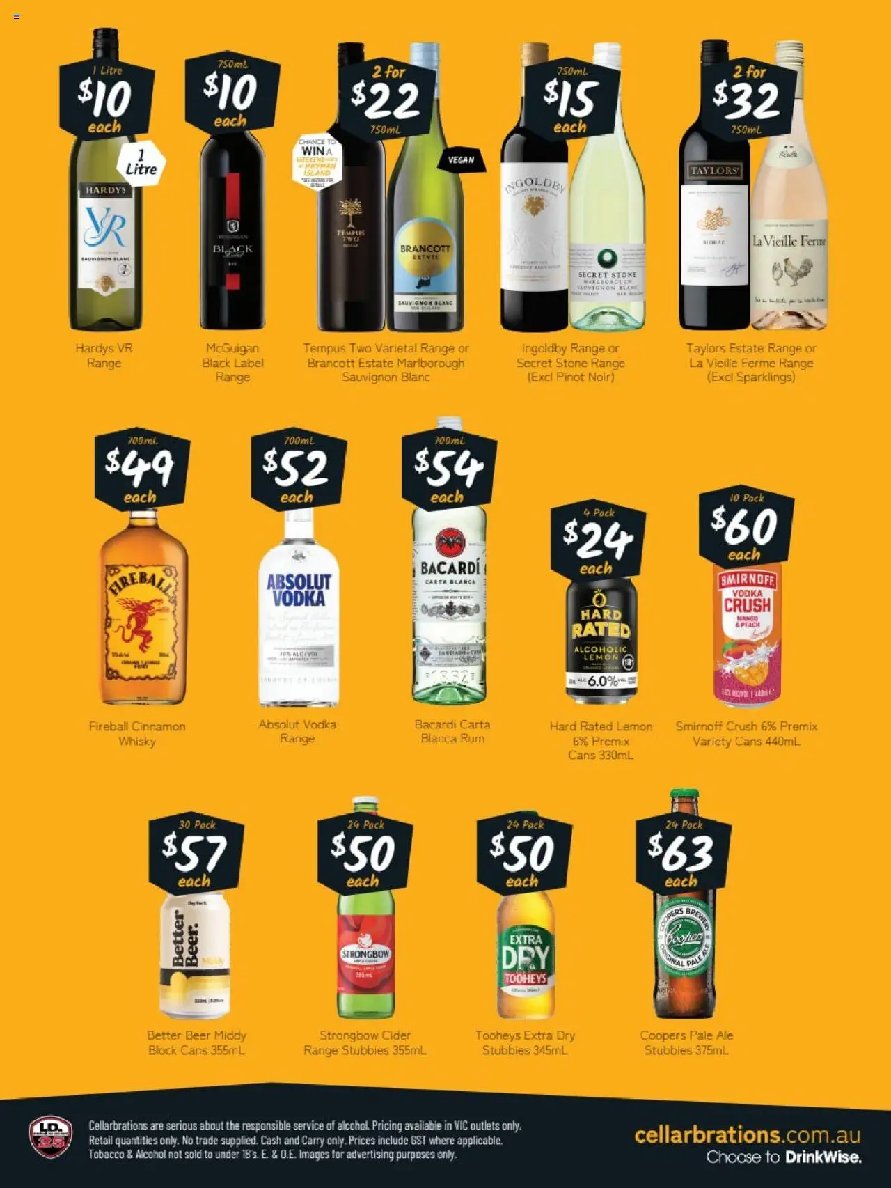 Cellarbrations catalogue - valid from 20.10.2025 | Page: 2 | Products: Vodka, Lemon, Mango, Peach
