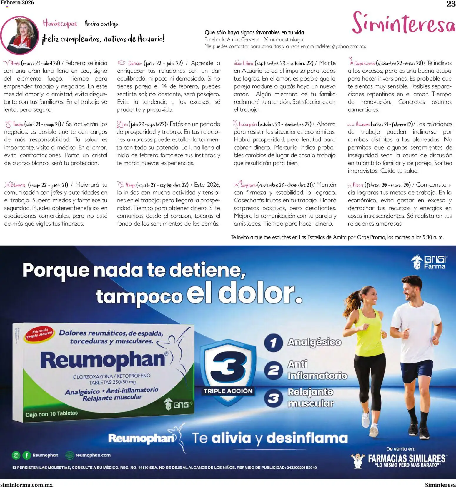 Nuevas ofertas de Farmacias Similares válidas en toda la República Mexicana desde el 01.02.2026. ¡Encuentra las mejores ofertas en Farmacias Similares catálogo! | Página: 23 | Productos: Analgésico, Té, Caja