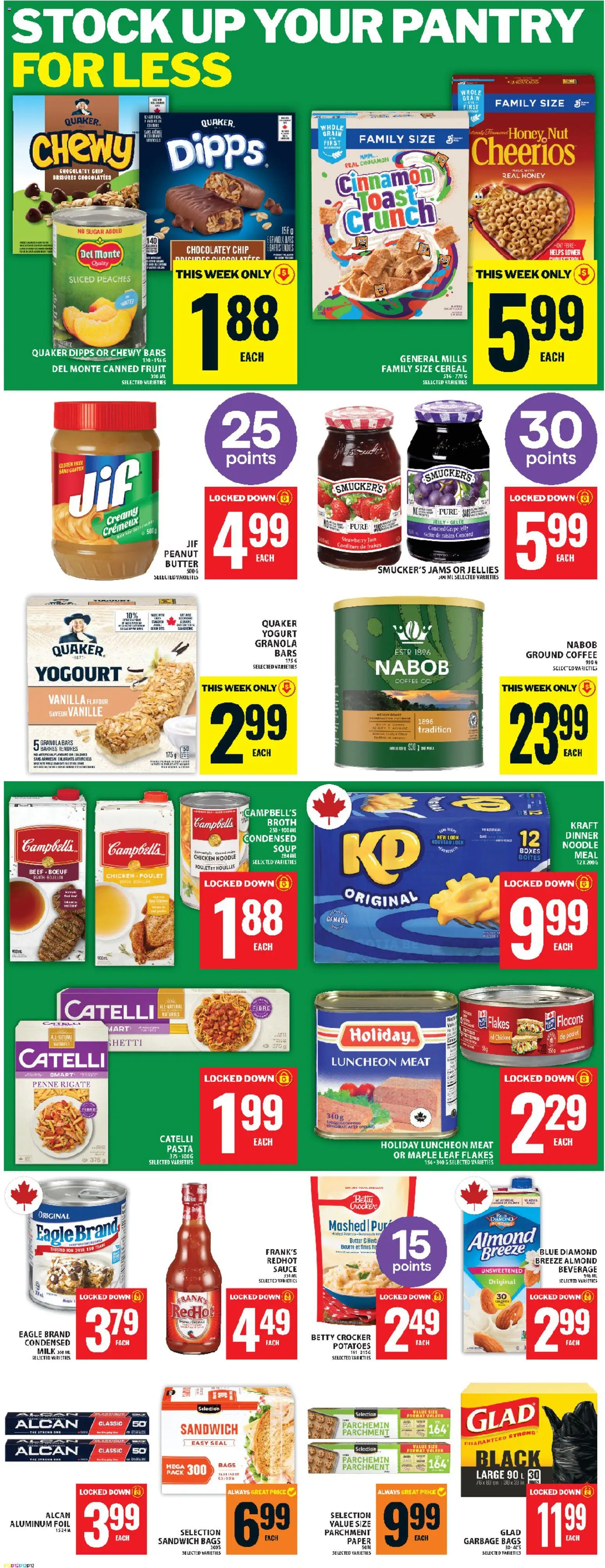 Food Basics flyer valid from 20.11.2025 | Page: 15 | Products: Potatoes, Yogurt, Coffee, Chicken