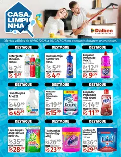 Supermercado Dalben - Ofertas Casa Limpinha - Pré-Visualização do folheto da loja Supermercado Dalben, válido de 09.02.2026