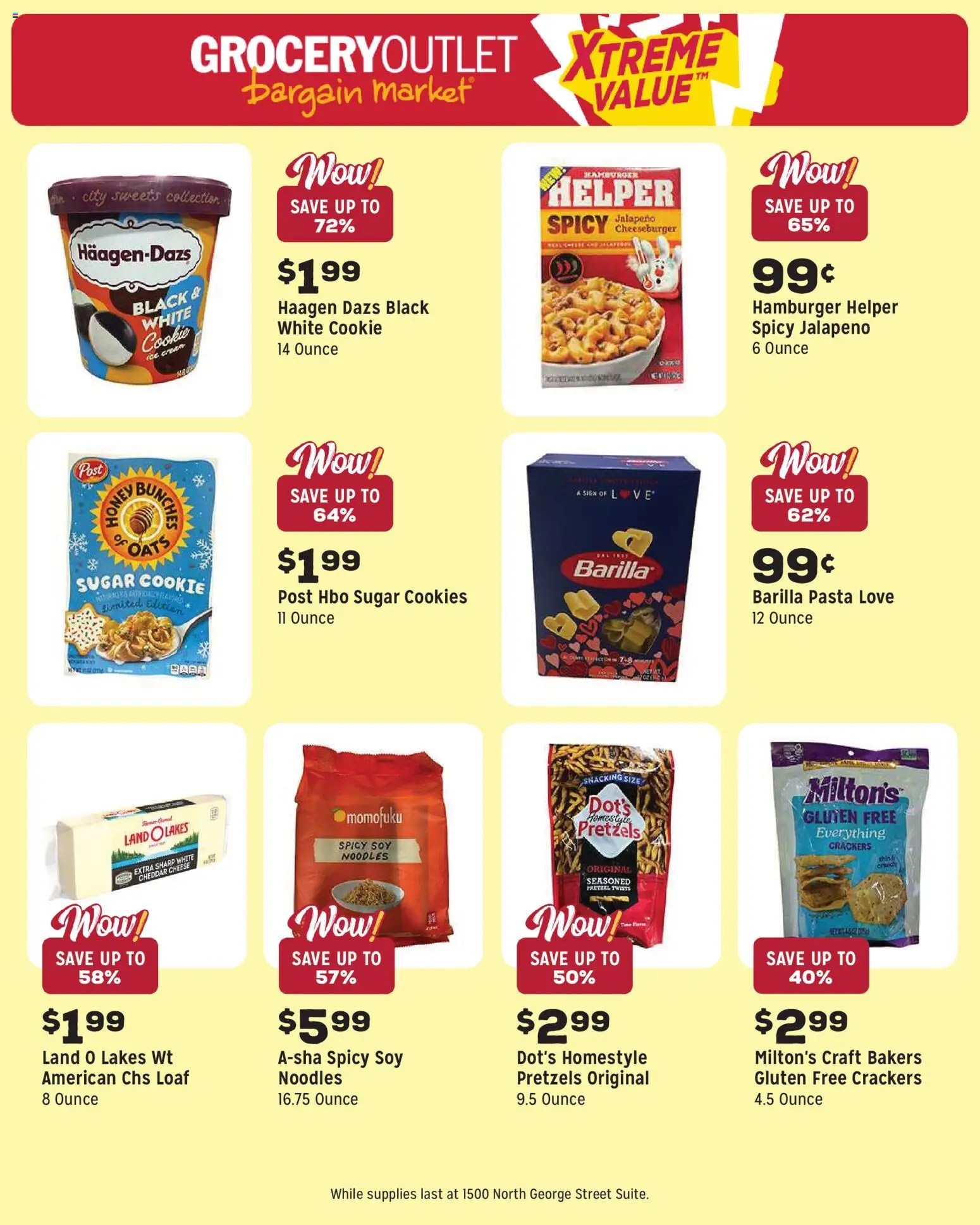 Grocery Outlet Weekly Ad - PA - valid from 15.04.2026 | Page: 8 | Products: Noodles, Pasta, Cookies, Sugar
