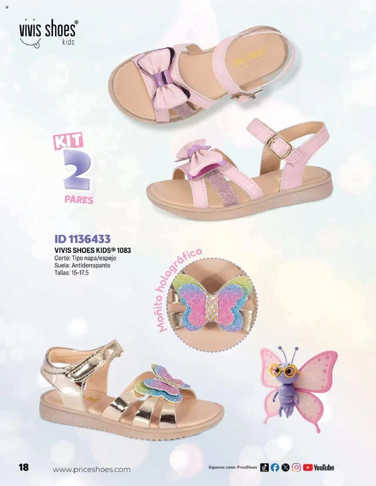 Nuevas ofertas de Price Shoes válidas en toda la República Mexicana desde el 23.04.2025. ¡Encuentra las mejores ofertas en Price Shoes catálogo Kids! | Página: 18