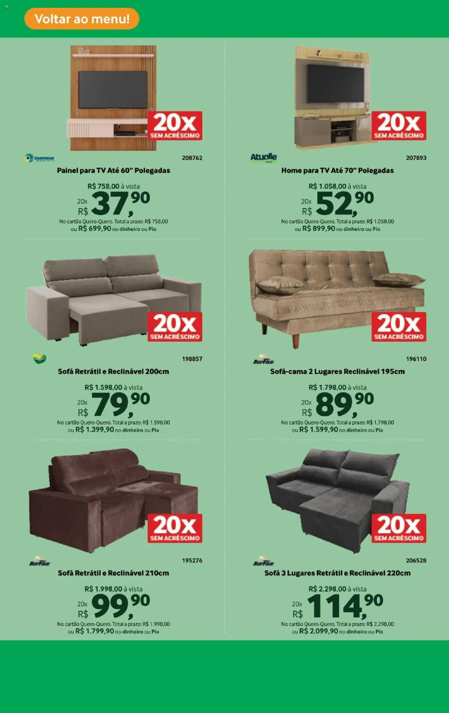 Lojas Quero-Quero Folheto - válido de 16.03.2026 | Página: 13 | Produtos: Sofá, Tv