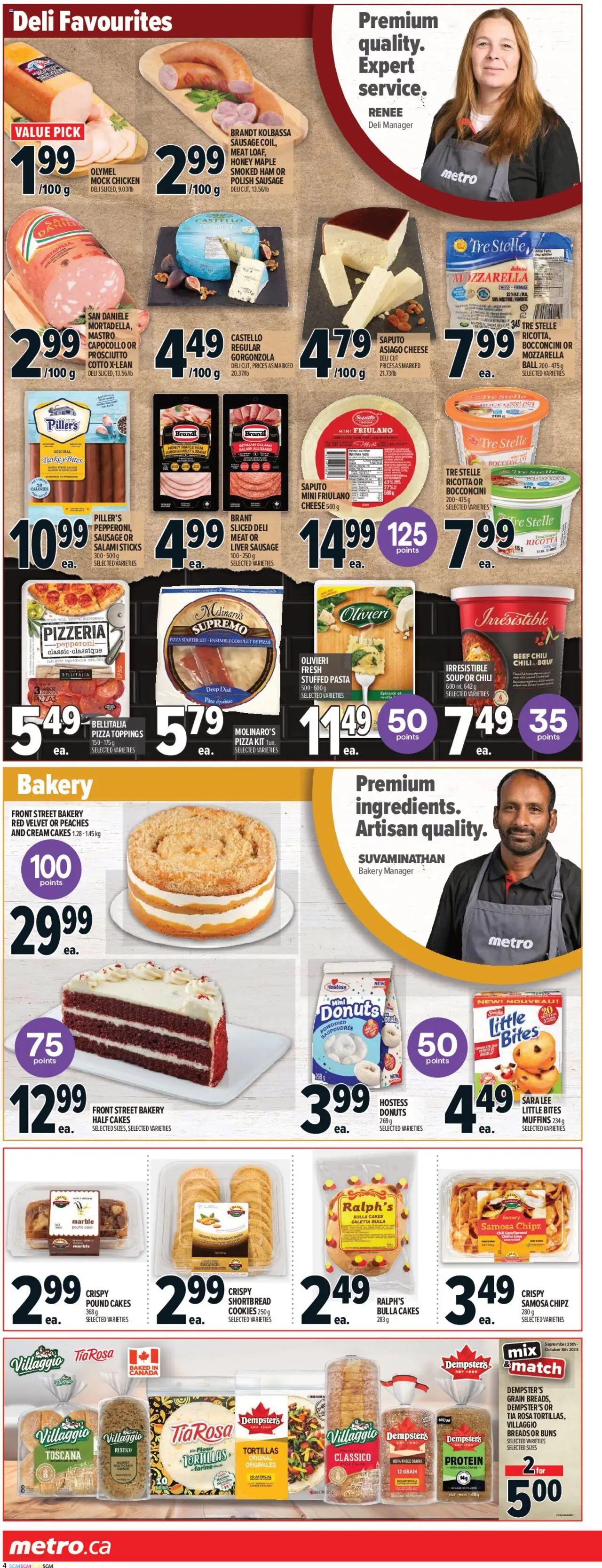 Metro flyer valid from 25.09.2025 | Page: 11 | Products: Cream, Cheese, Ham, Chicken