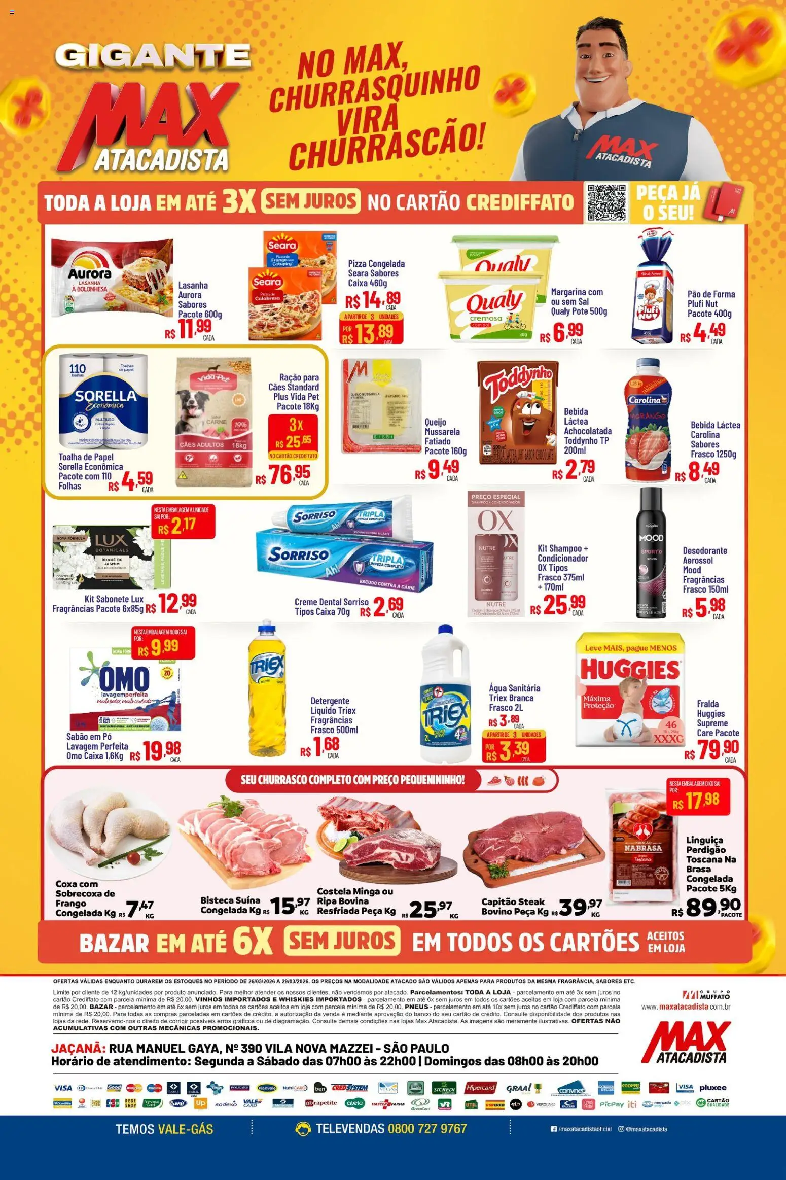 Max Atacadista Folheto - válido de 25.03.2026 | Página: 2 | Produtos: Condicionador, Caixa, Catupiry, Creme dental