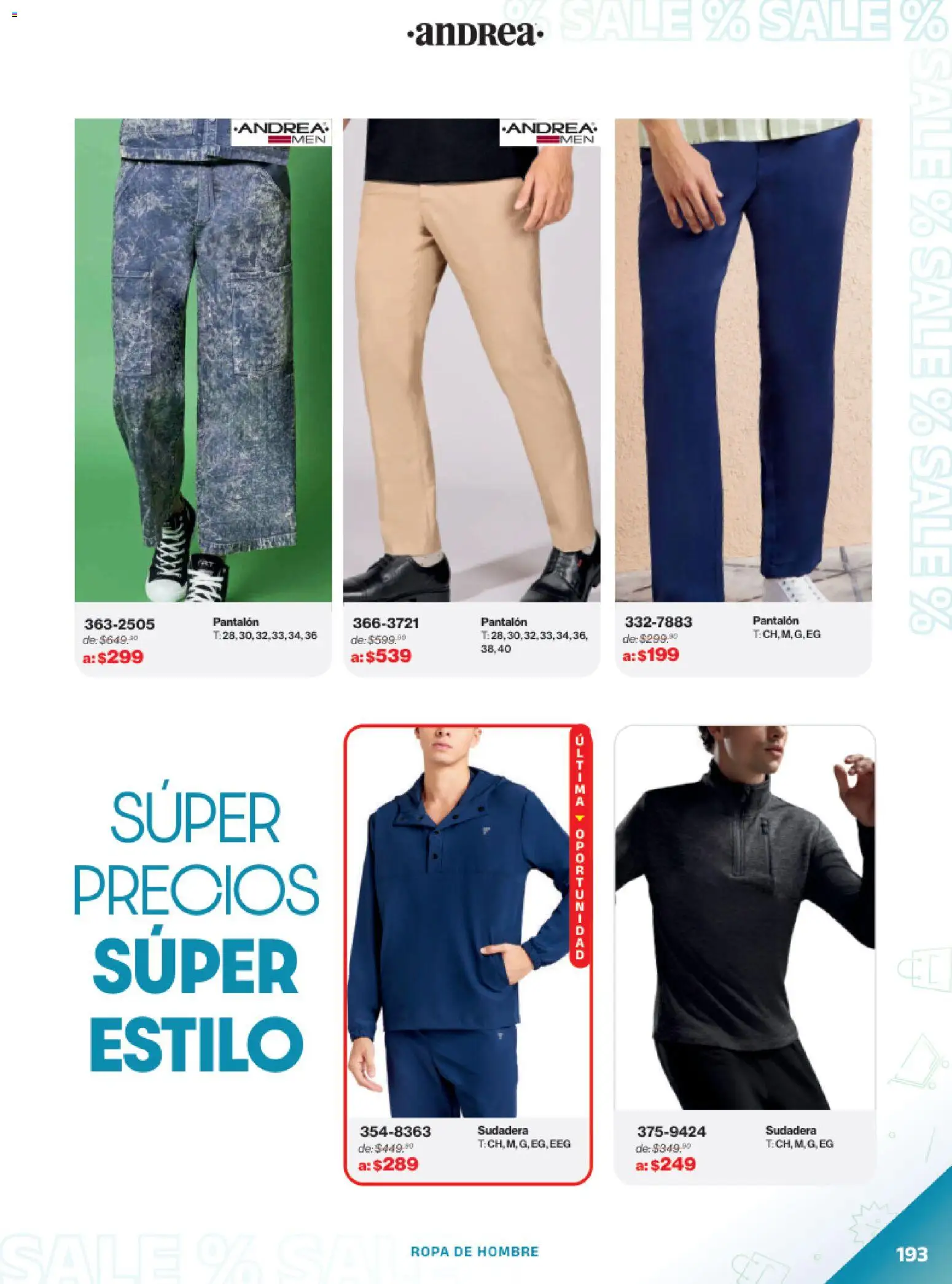 Nuevas ofertas de Andrea válidas en toda la República Mexicana desde el 21.12.2025. ¡Encuentra las mejores ofertas en Andrea catálogo Outlet! | Página: 193 | Productos: Ropa, Sudadera