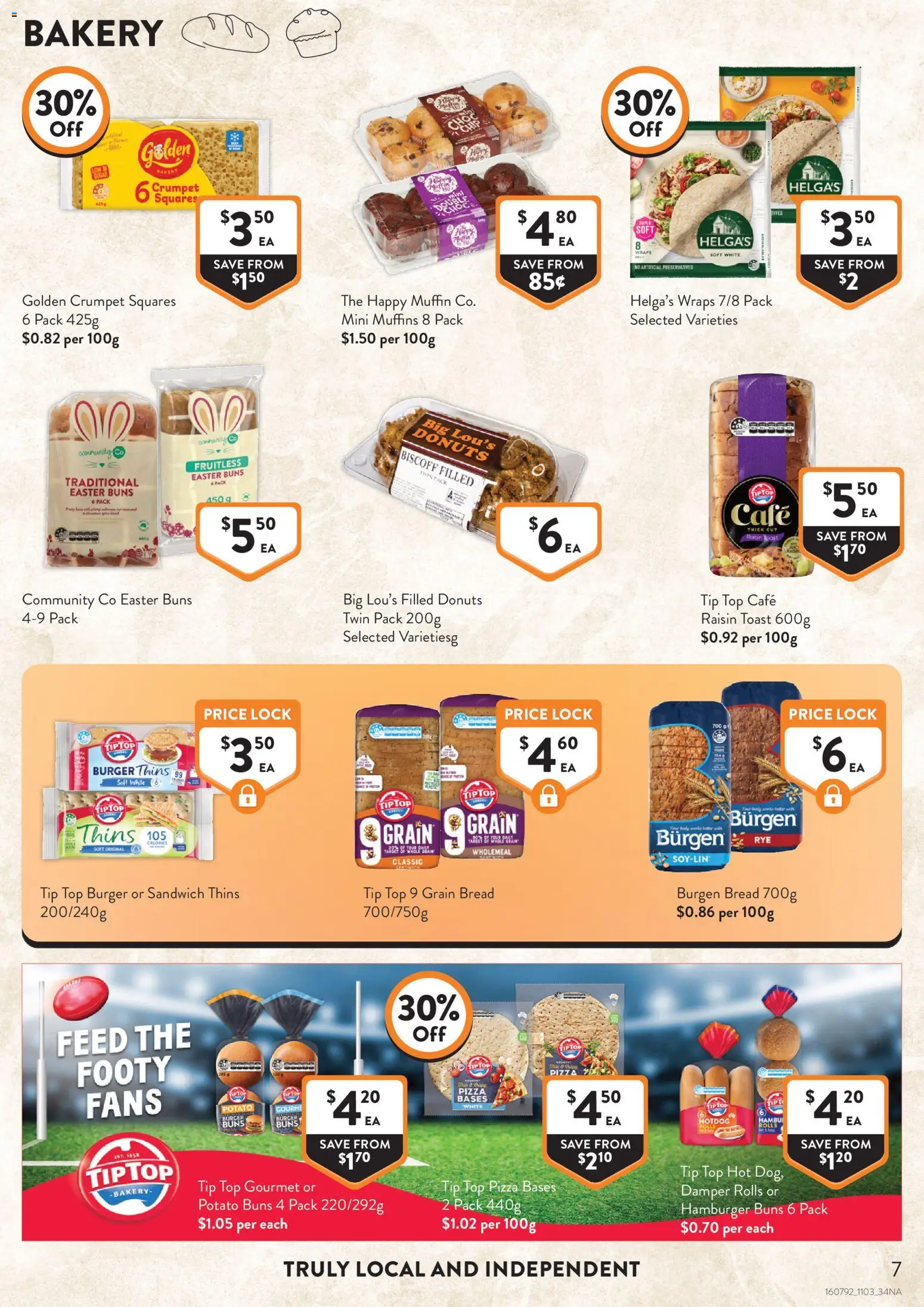 Foodworks catalogue - valid from 11.03.2026 | Page: 7 | Products: Donuts, Bread, Muffins, Rye