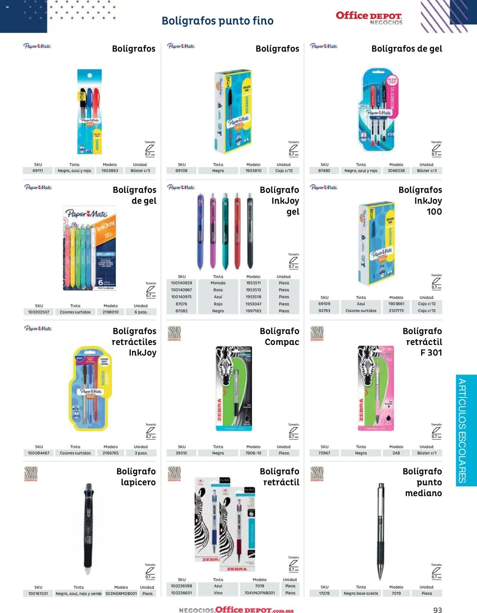 Nuevas ofertas de Office Depot válidas en toda la República Mexicana desde el 12.01.2026. ¡Encuentra las mejores ofertas en Office Depot catálogo 2026! | Página: 95 | Productos: Aceite, Mate, Vino, Caja