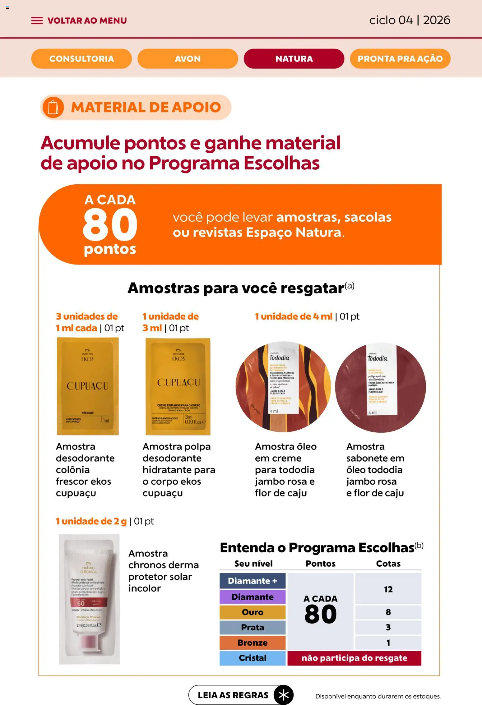 Avon Folheto - válido de 18.02.2026 | Página: 38 | Produtos: Protetor solar, Desodorante, Creme, Sabonete