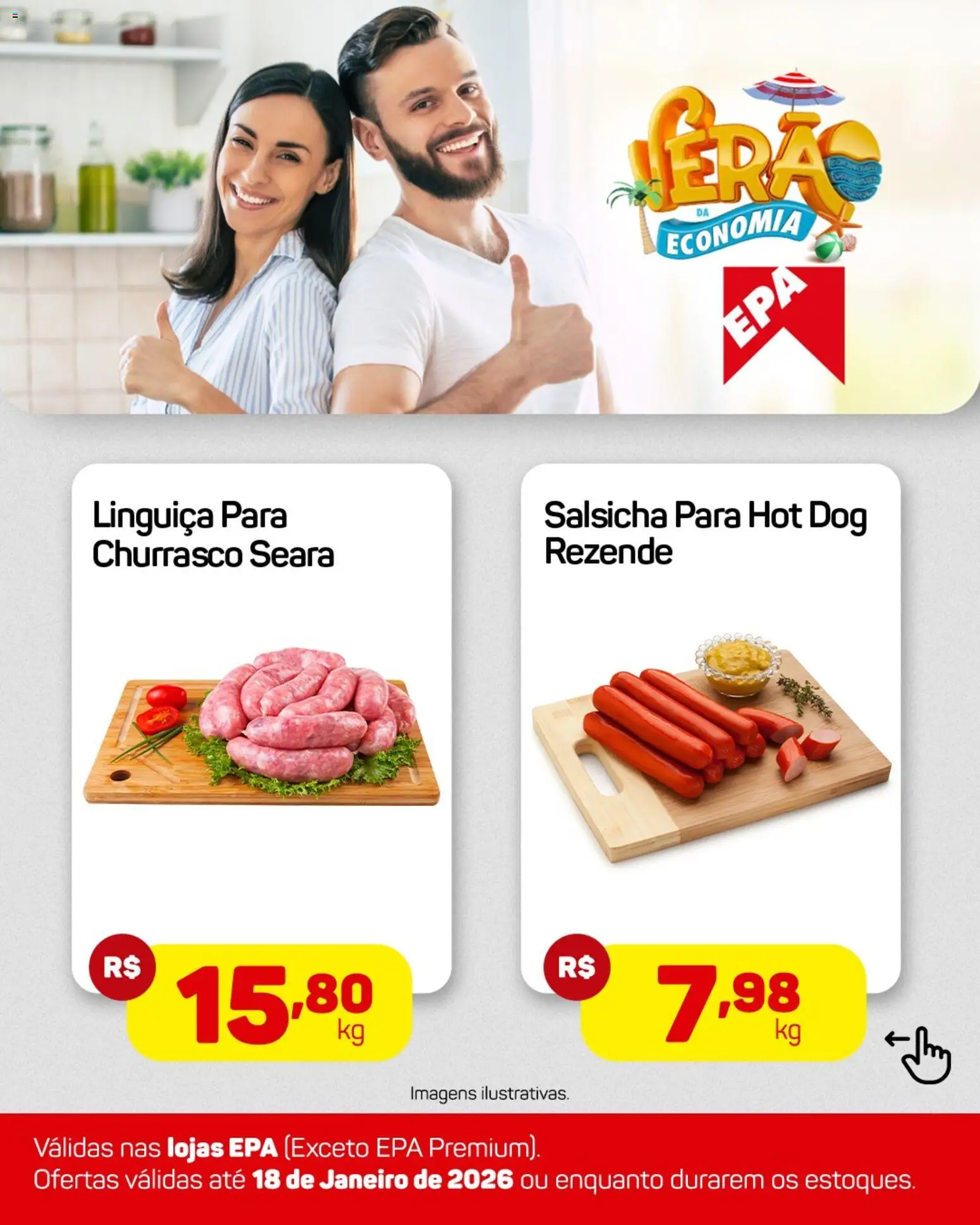 EPA Folheto - válido de 12.01.2026 | Página: 2 | Produtos: Salsicha, Linguiça
