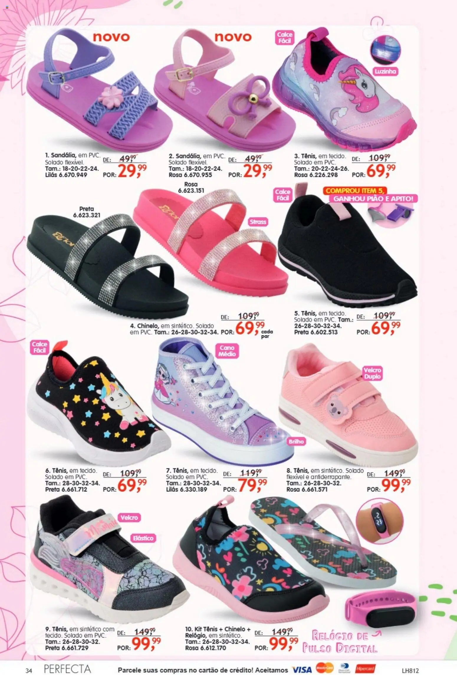 Quatro Estações Folheto - válido de 01.01.2026 | Página: 34 | Produtos: Apito, Tecido, Tênis, Relógio