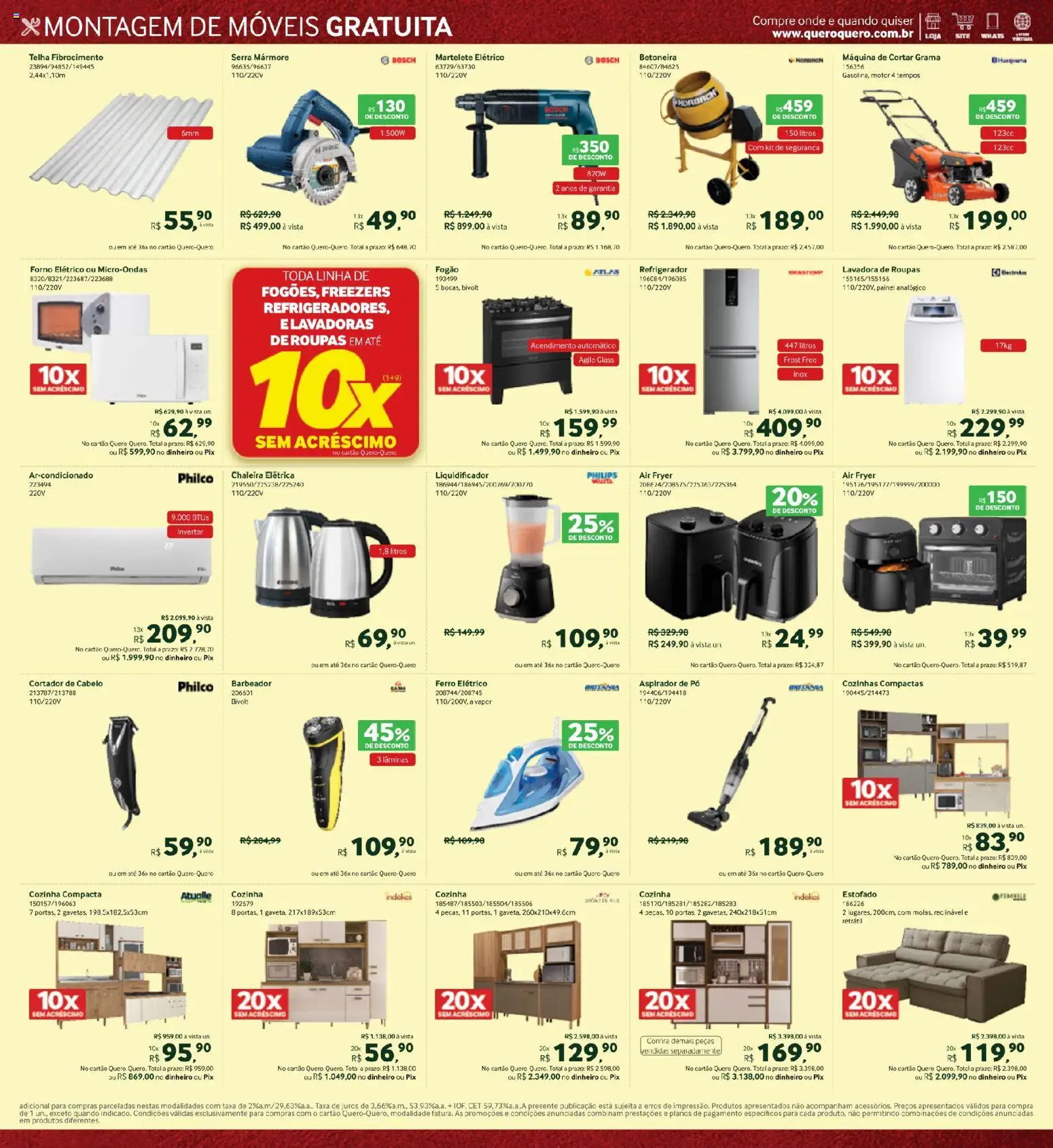 Lojas Quero-Quero Folheto - válido de 16.12.2025 | Página: 3 | Produtos: Forno, Fogão, Pó, Martelete