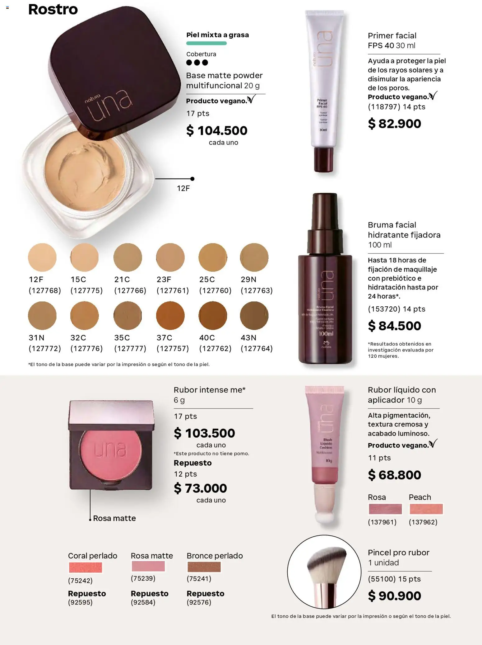 Natura revista - valida desde el 01.03.2026 | Página: 92 | Productos: Rubor, Maquillaje