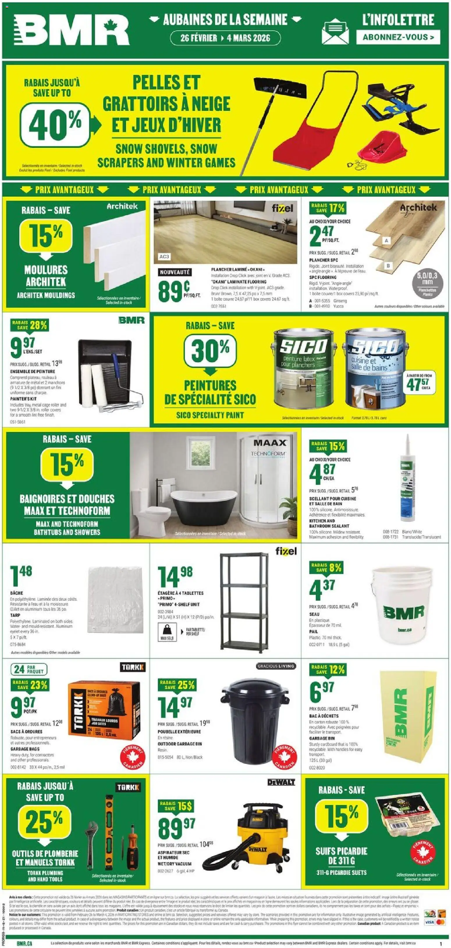 BMR flyer valid from 26.02.2026 | Page: 1 | Products: Shelf, Box