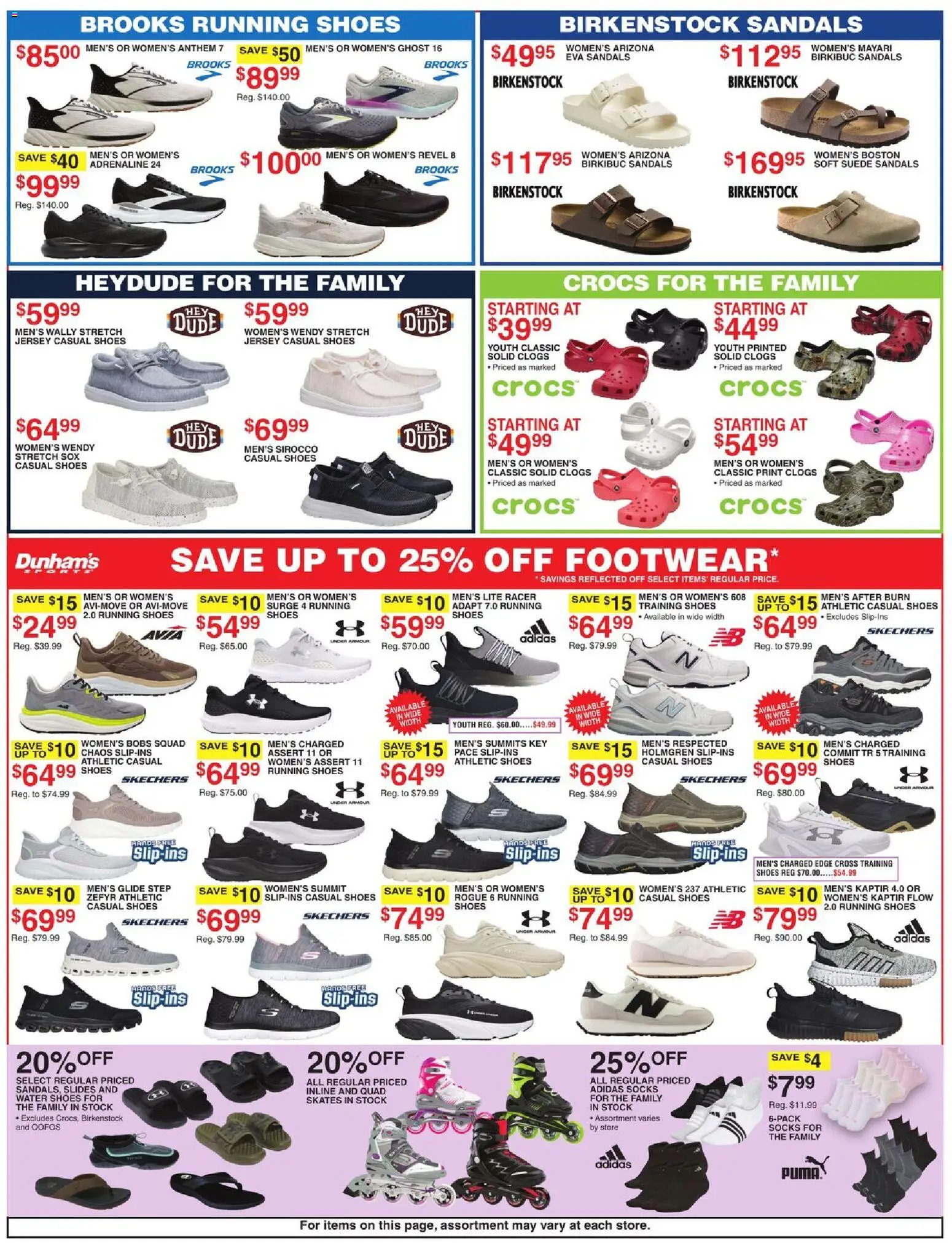Dunham's Sports Weekly Ad - valid from 11.04.2026 | Page: 3 | Products: Socks, Water, Sandals