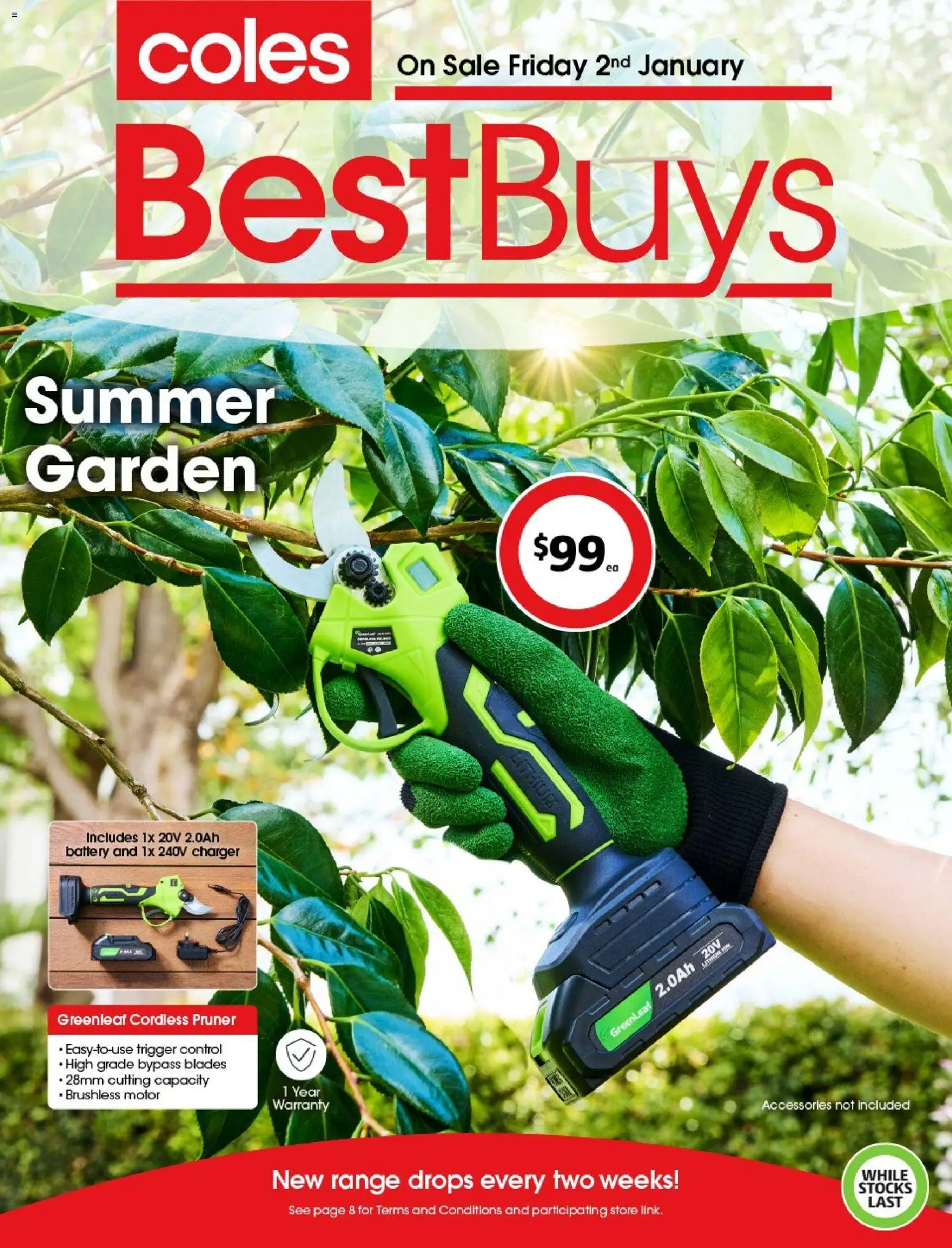Coles catalogue - valid from 02.01.2026 | Page: 1 | Products: Battery, Charger, Accessories