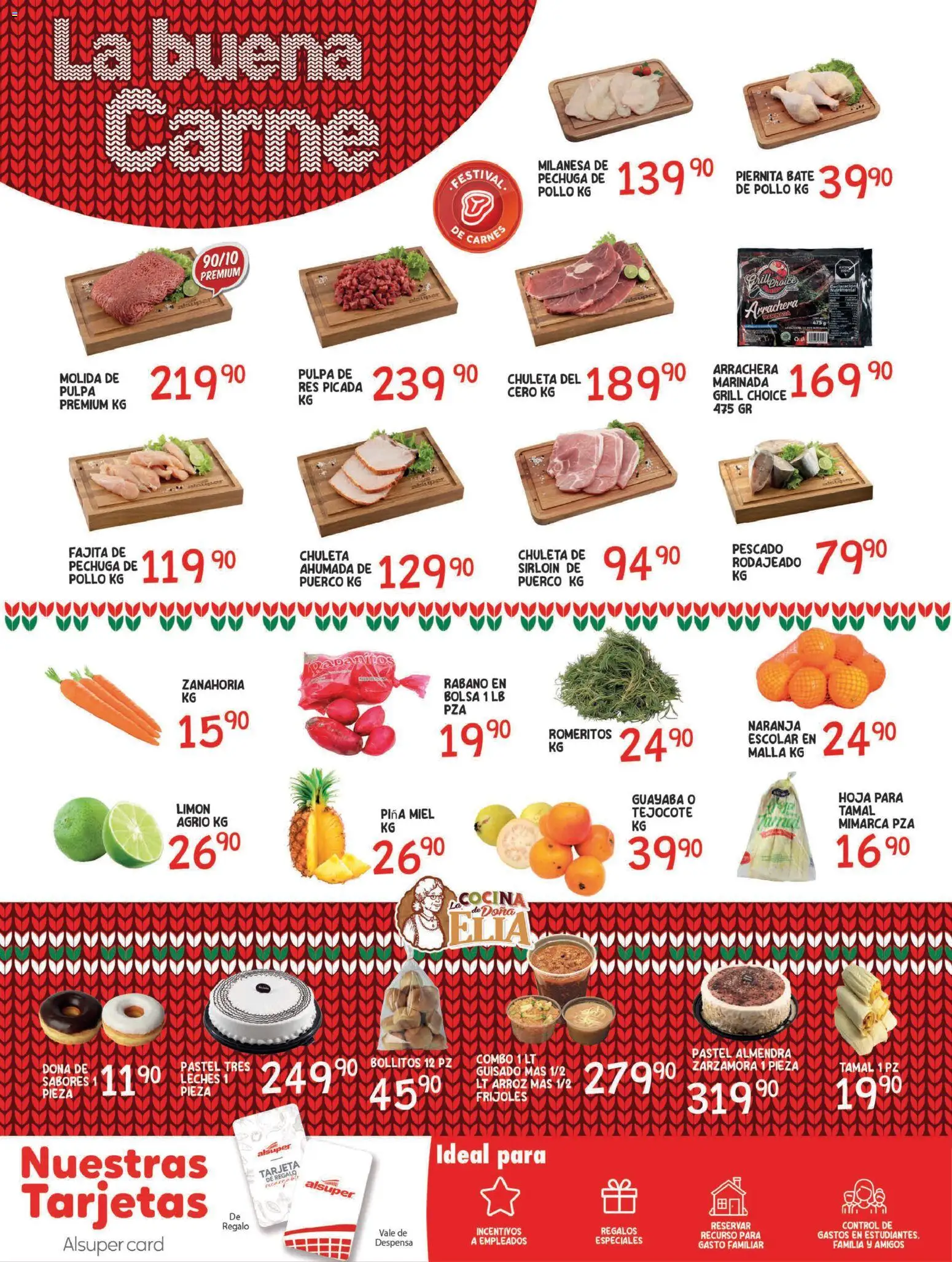 Nuevas ofertas de Alsuper válidas en toda la República Mexicana desde el 16.12.2025. ¡Encuentra las mejores ofertas en Alsuper folleto Chihuahua Estado! | Página: 6 | Productos: Pollo, Pastel, Arroz, Despensa