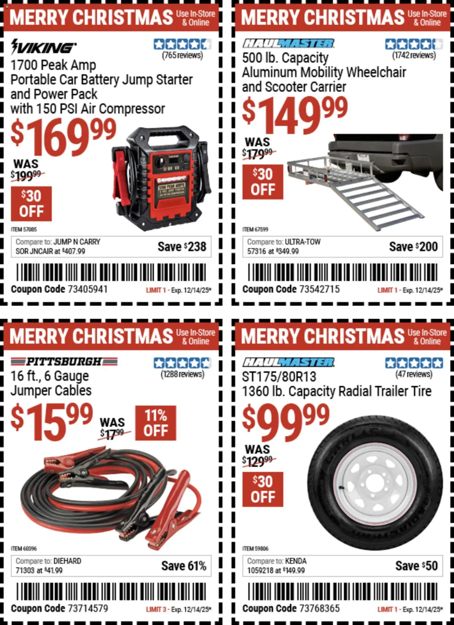 Harbor Freight Christmas Coupon Deals - valid from 02.12.2025 | Page: 5